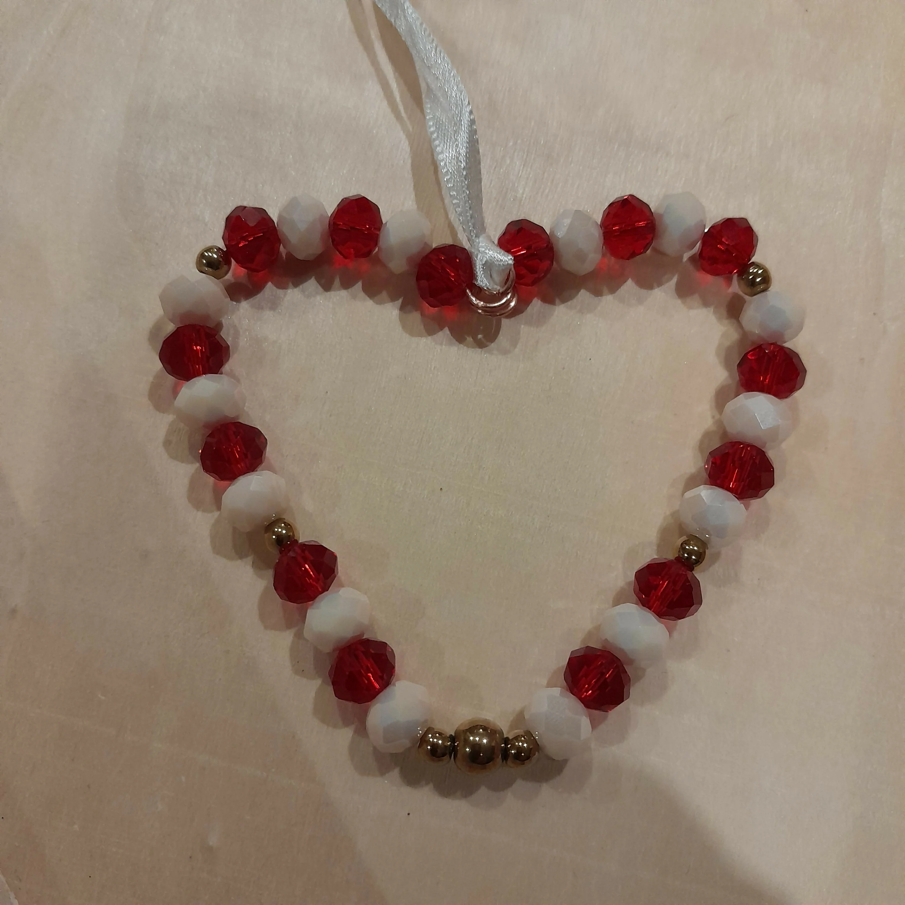 Love Token/Tree Jewellery with Faceted Glass beads and Copper Hematite on Pure Copper Wire.
