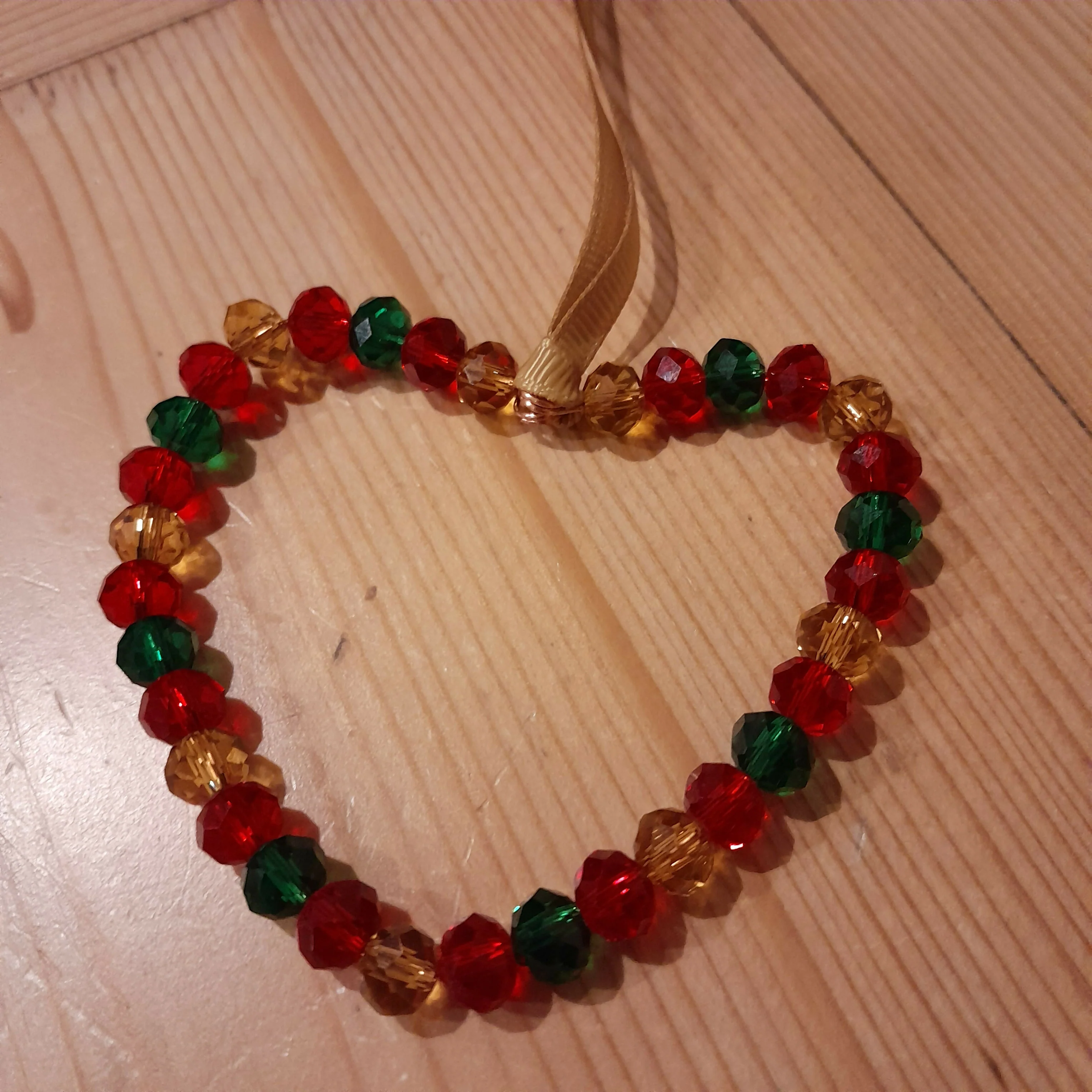 Love Token/Tree Jewellery with Faceted Glass Beads on Pure Copper Wire.