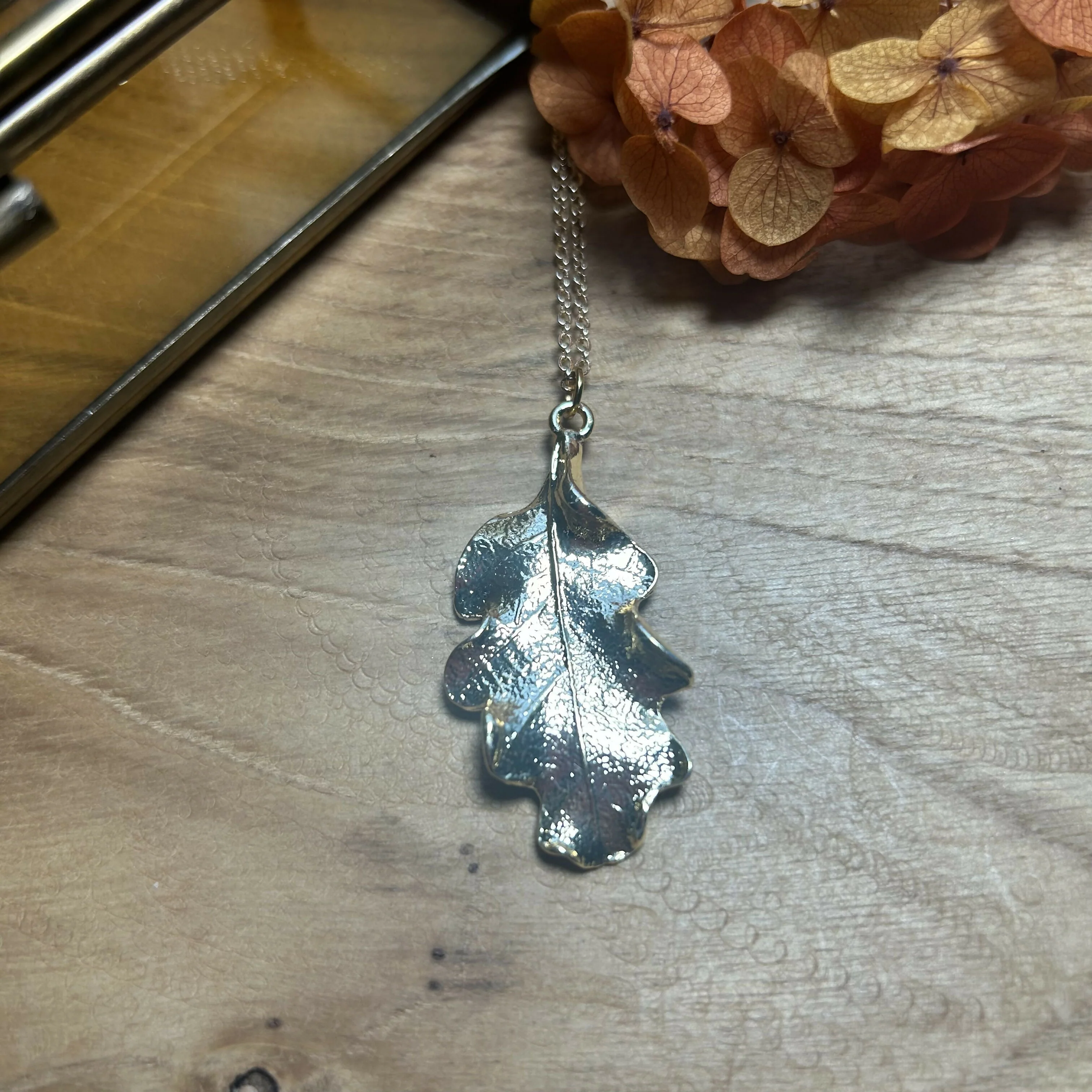 Lovely Gold Plated Leaf Necklace