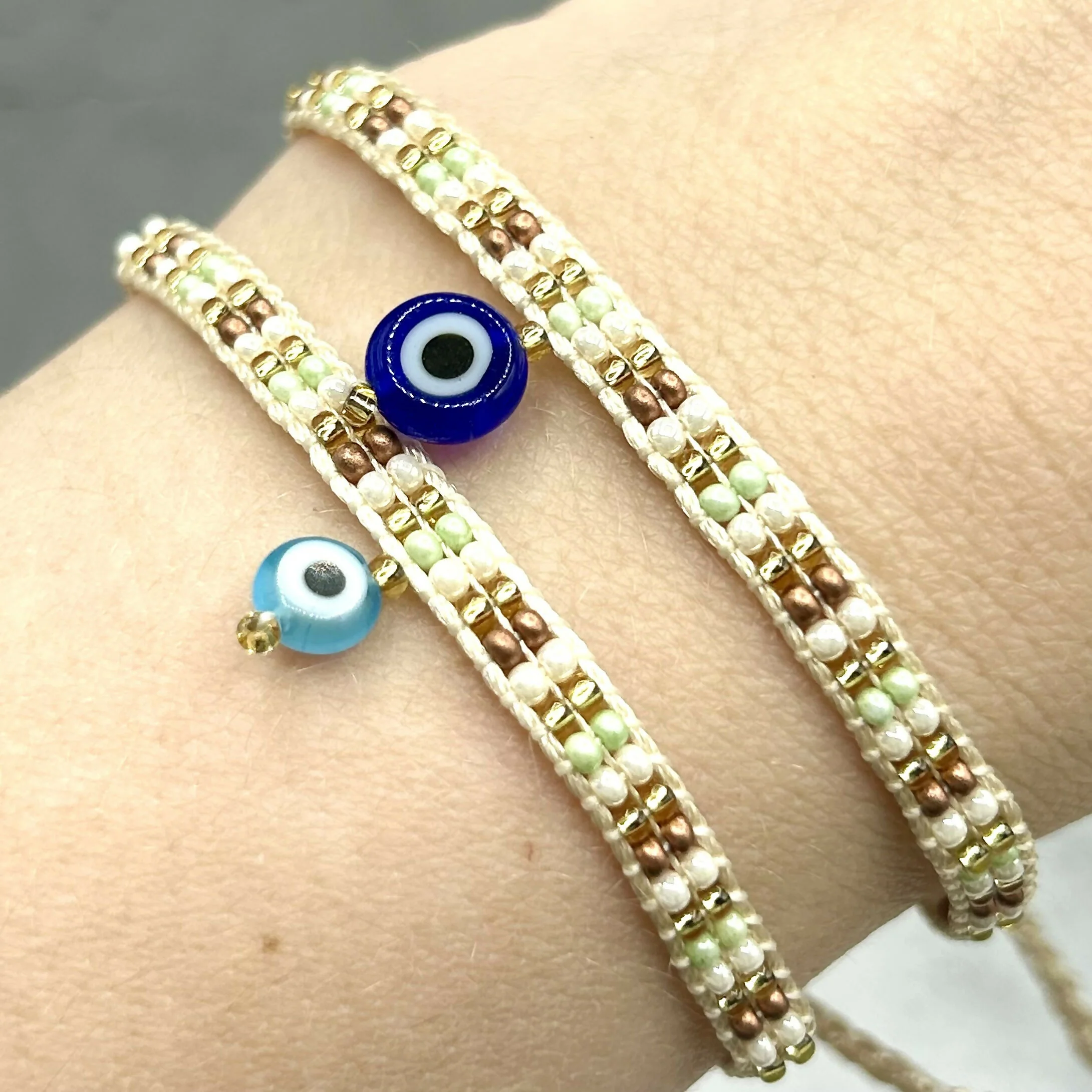 Luck Bracelet - Traditional Handwoven Bracelet With Evil Eye Charm