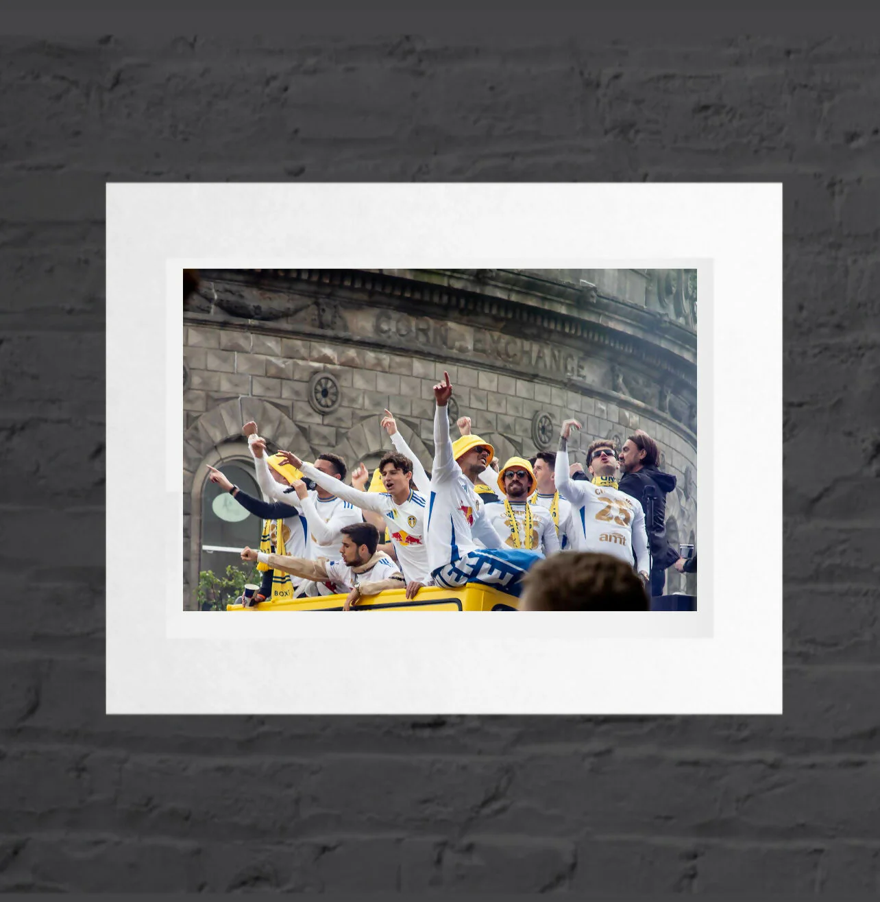 LUFC Parade, Leeds Corn Exchange