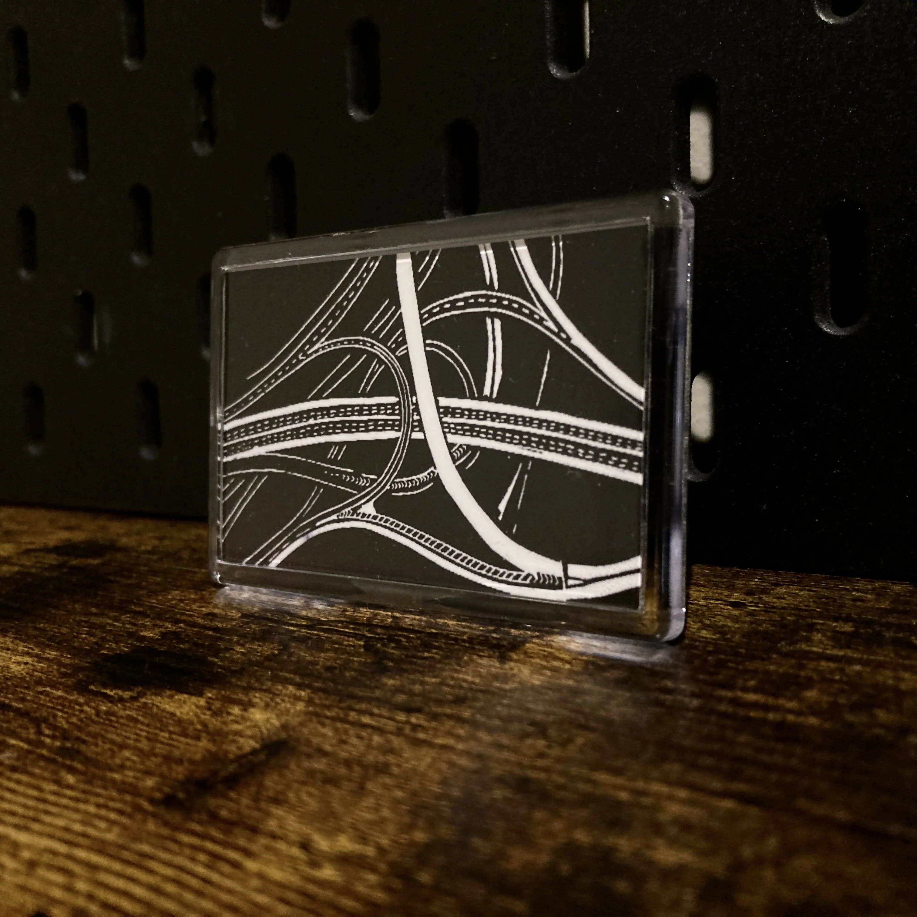Magnet - Digital print of Spaghetti Junction lino - Image 4
