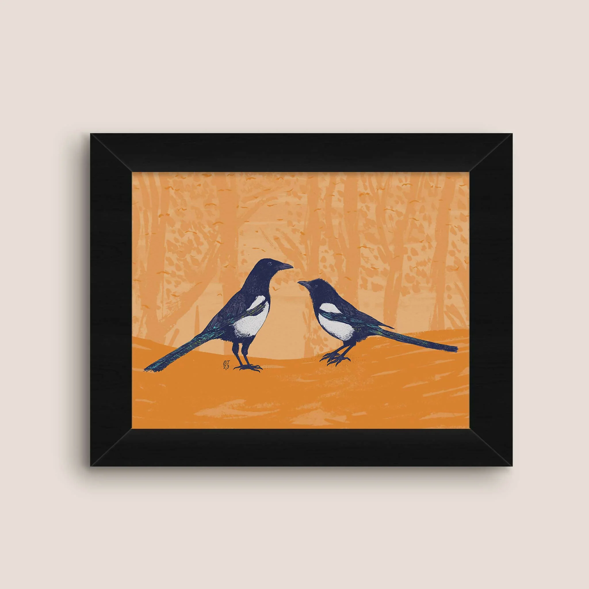 Magpies - Two for Joy Art Print - Image 4