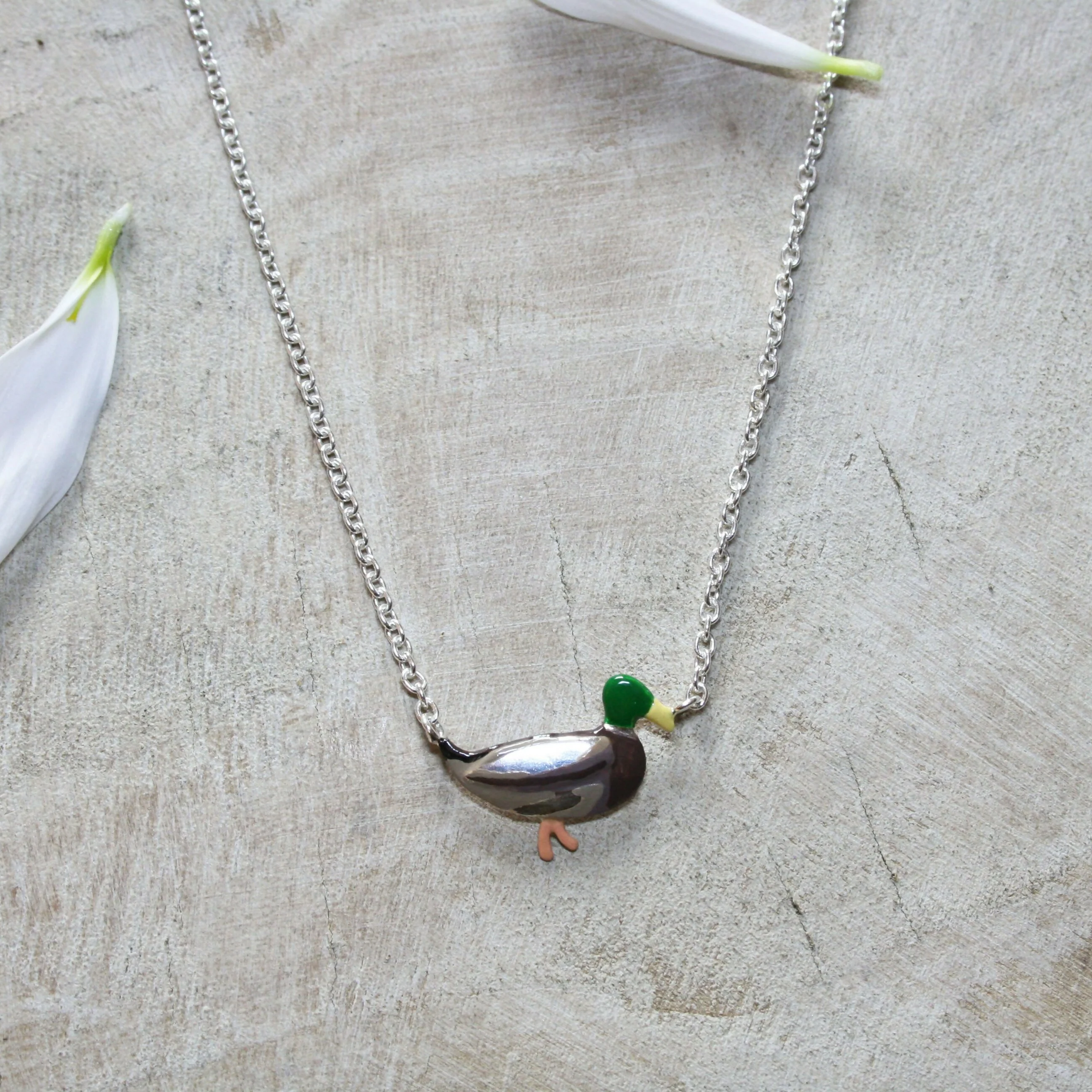 Mallard Duck Necklace