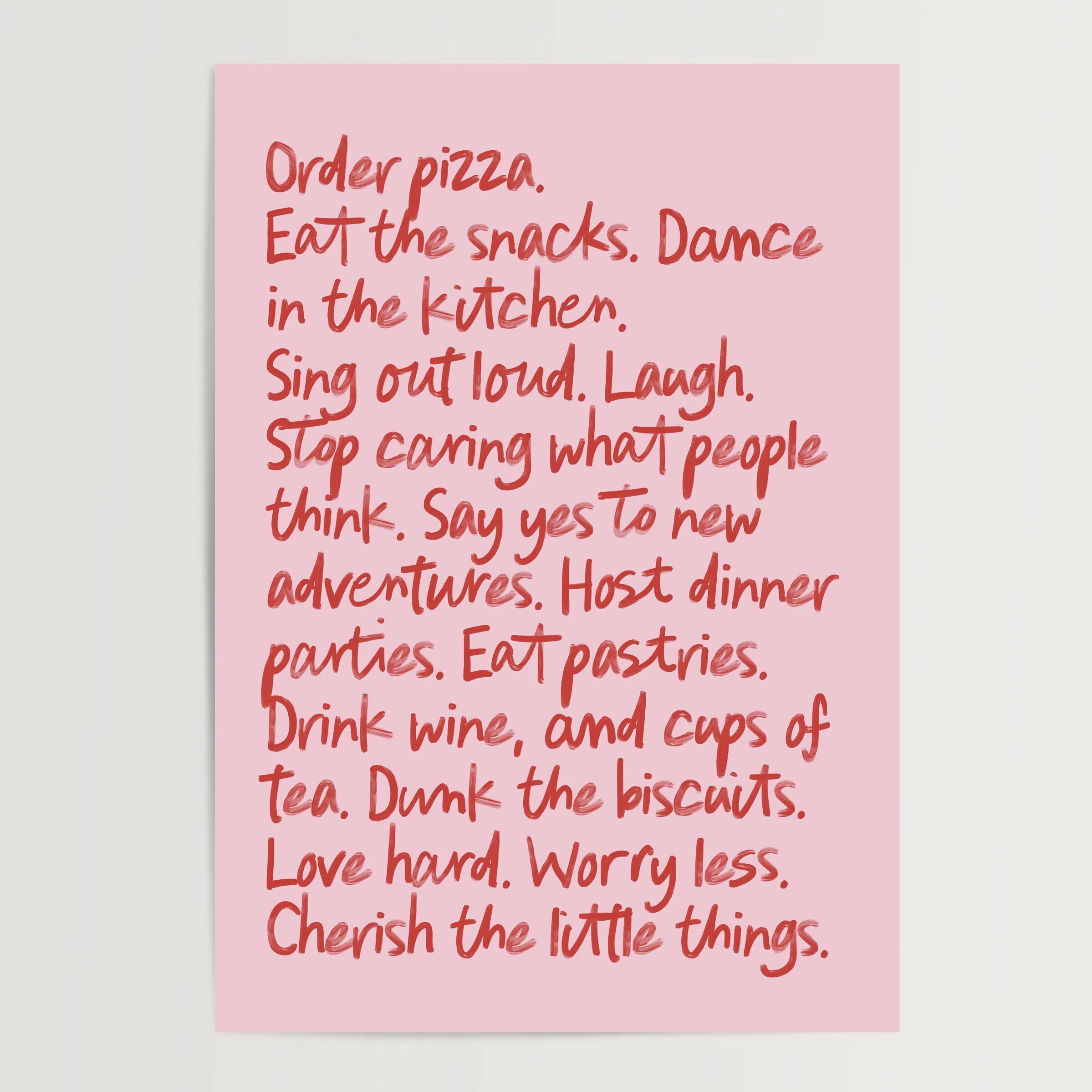 Manifesto Print in Pink