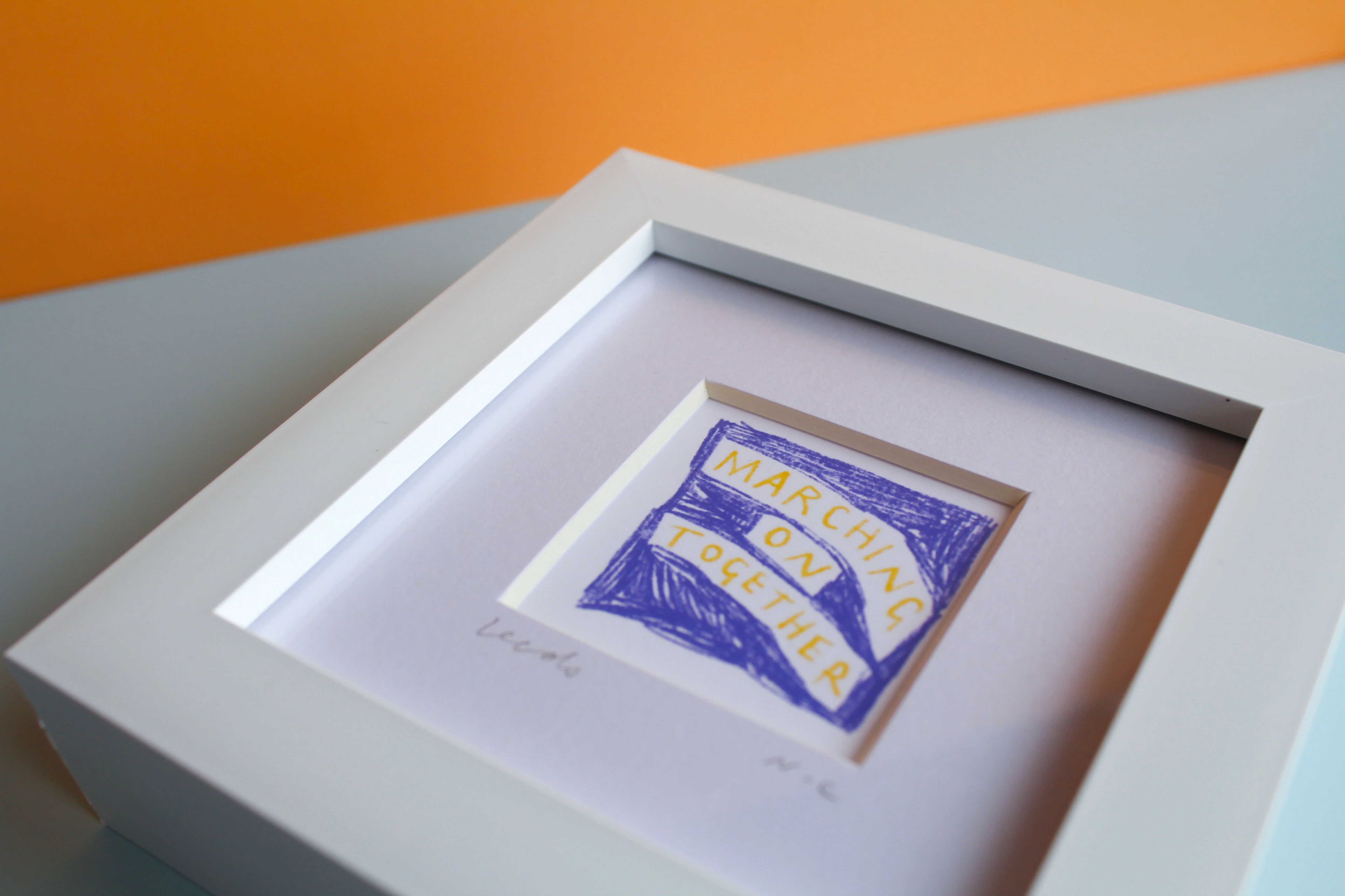 Marching On Together Leeds Mini Print - Image 2