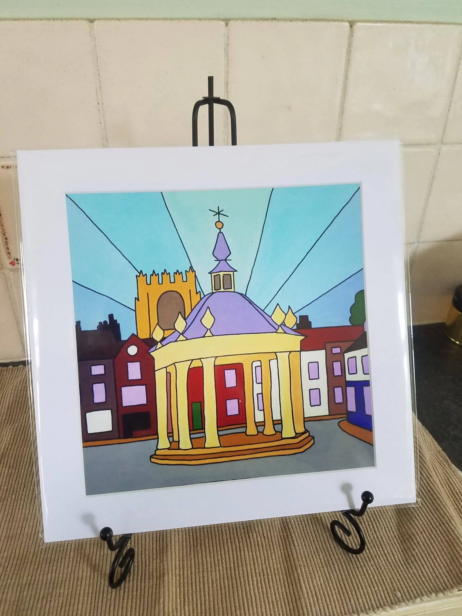 Mounted Print - Market Cross, Beverley - Image 3