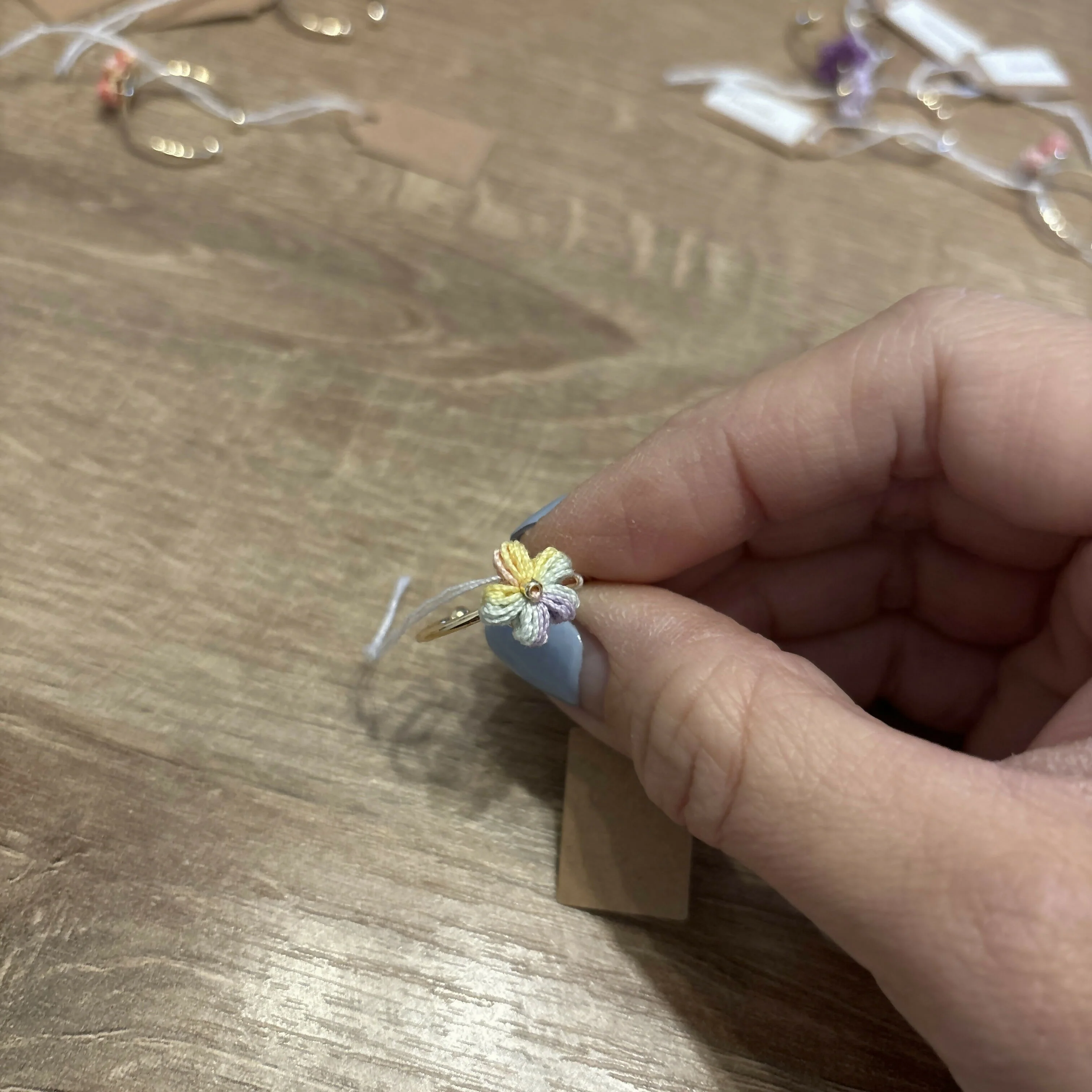 Micro Crochet Flower Rings - Image 2