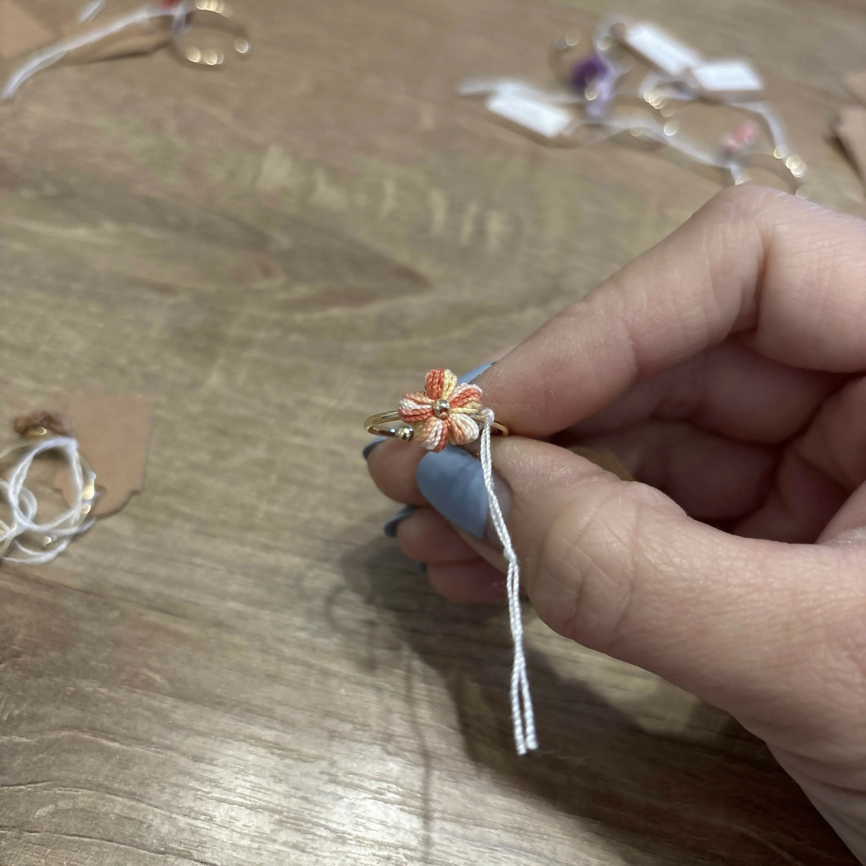 Micro Crochet Flower Rings - Image 3
