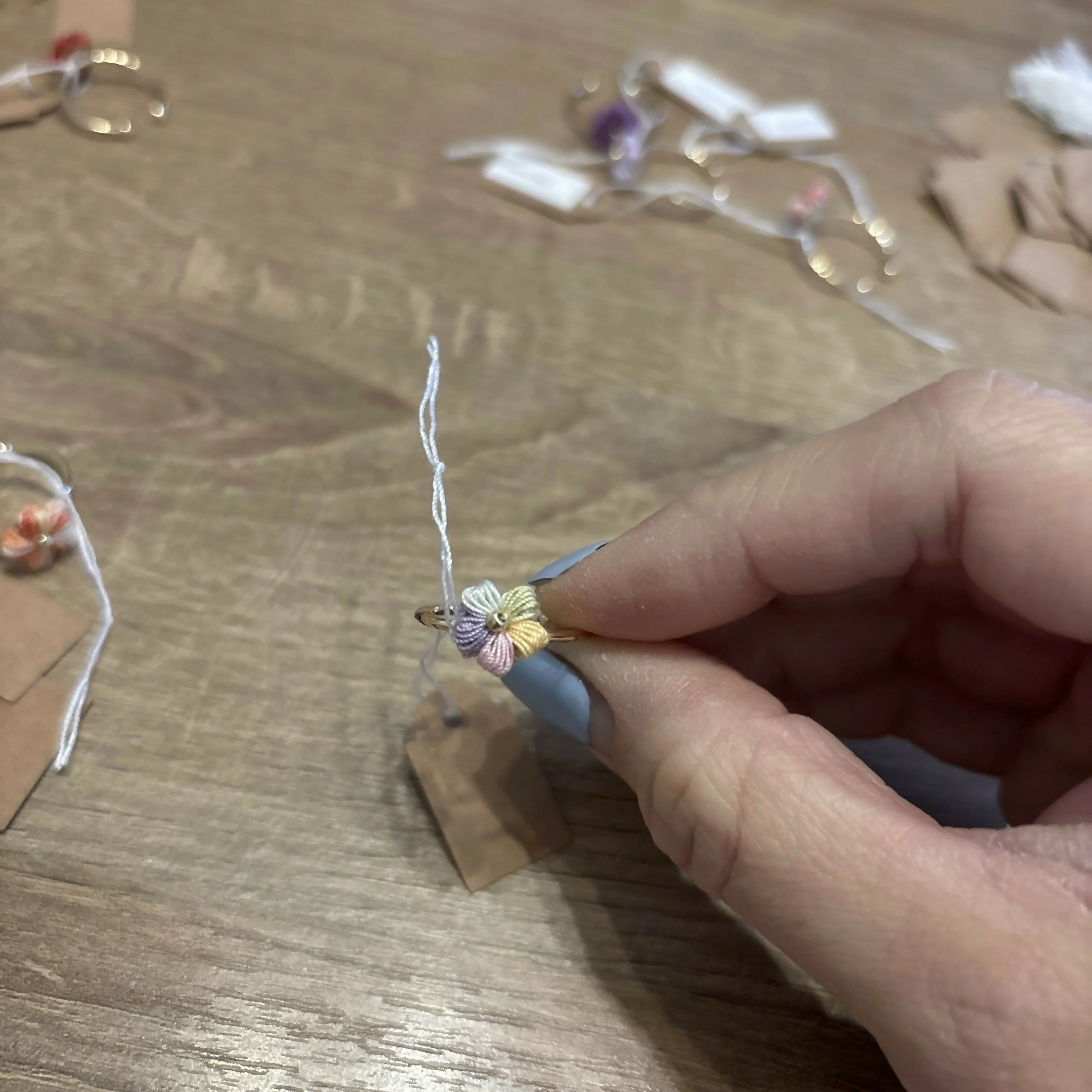 Micro Crochet Flower Rings - Image 4