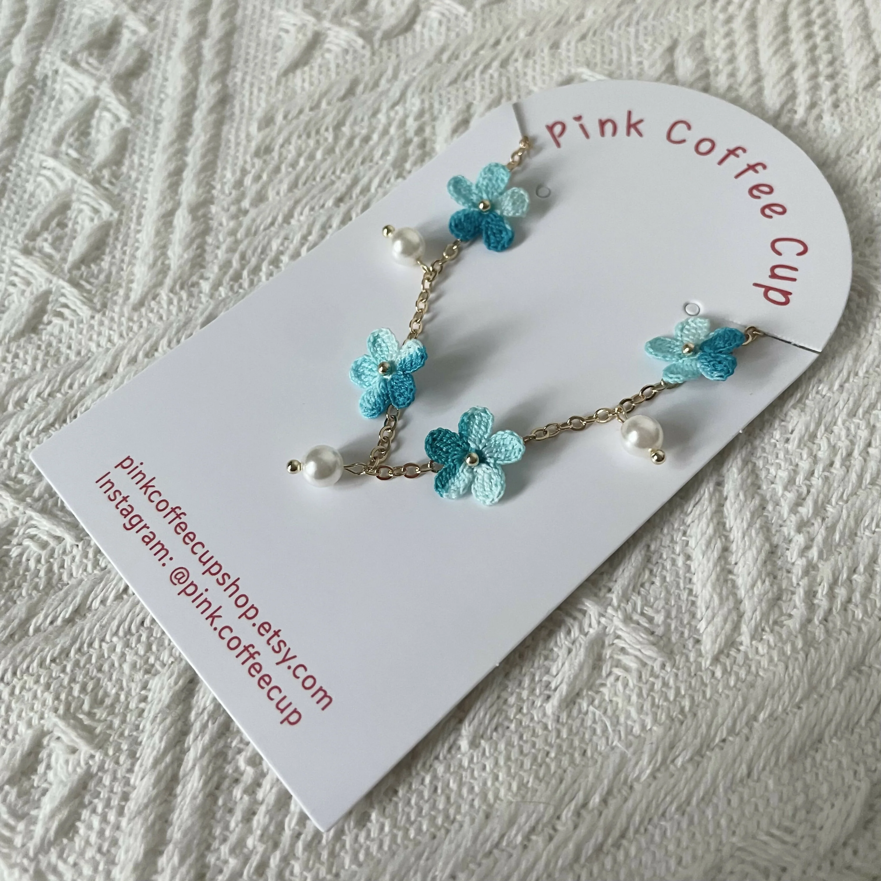 Micro Crochet Flowers Bracelet
