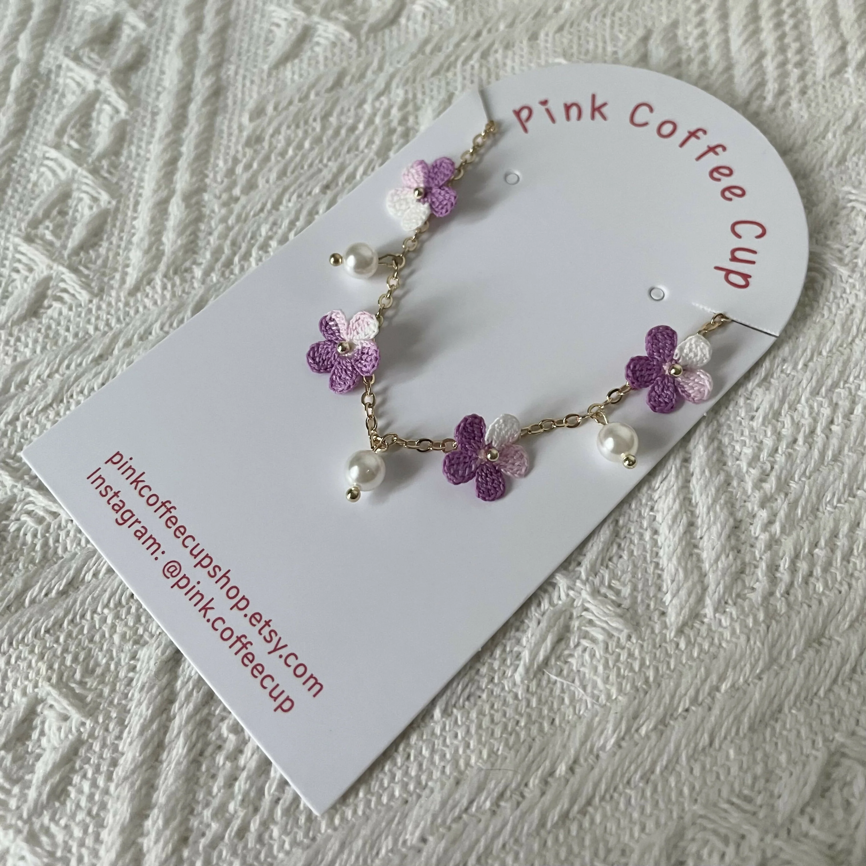 Micro Crochet Flowers Bracelet - Image 2
