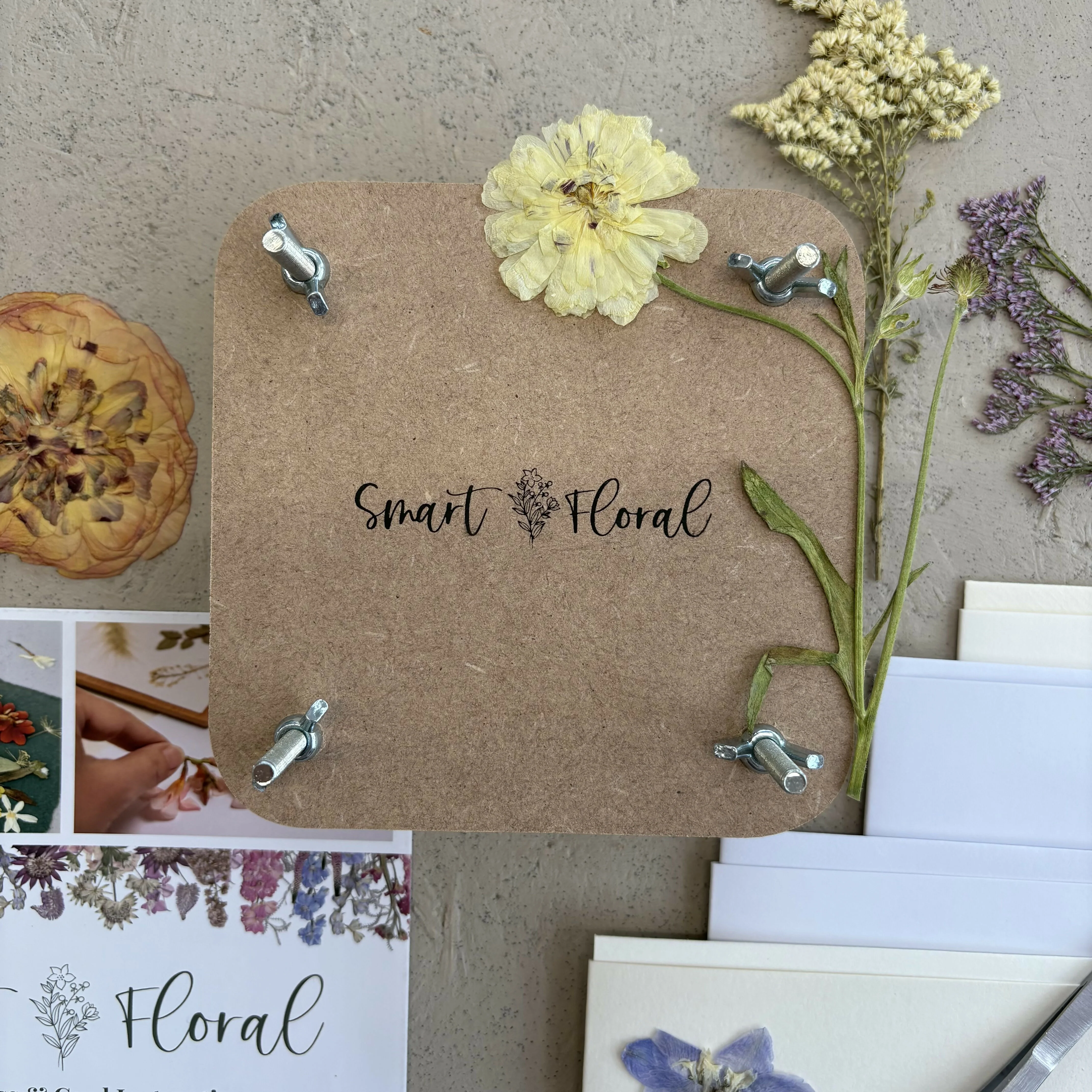 Mini Flower Press & Card Making Kit - Image 2