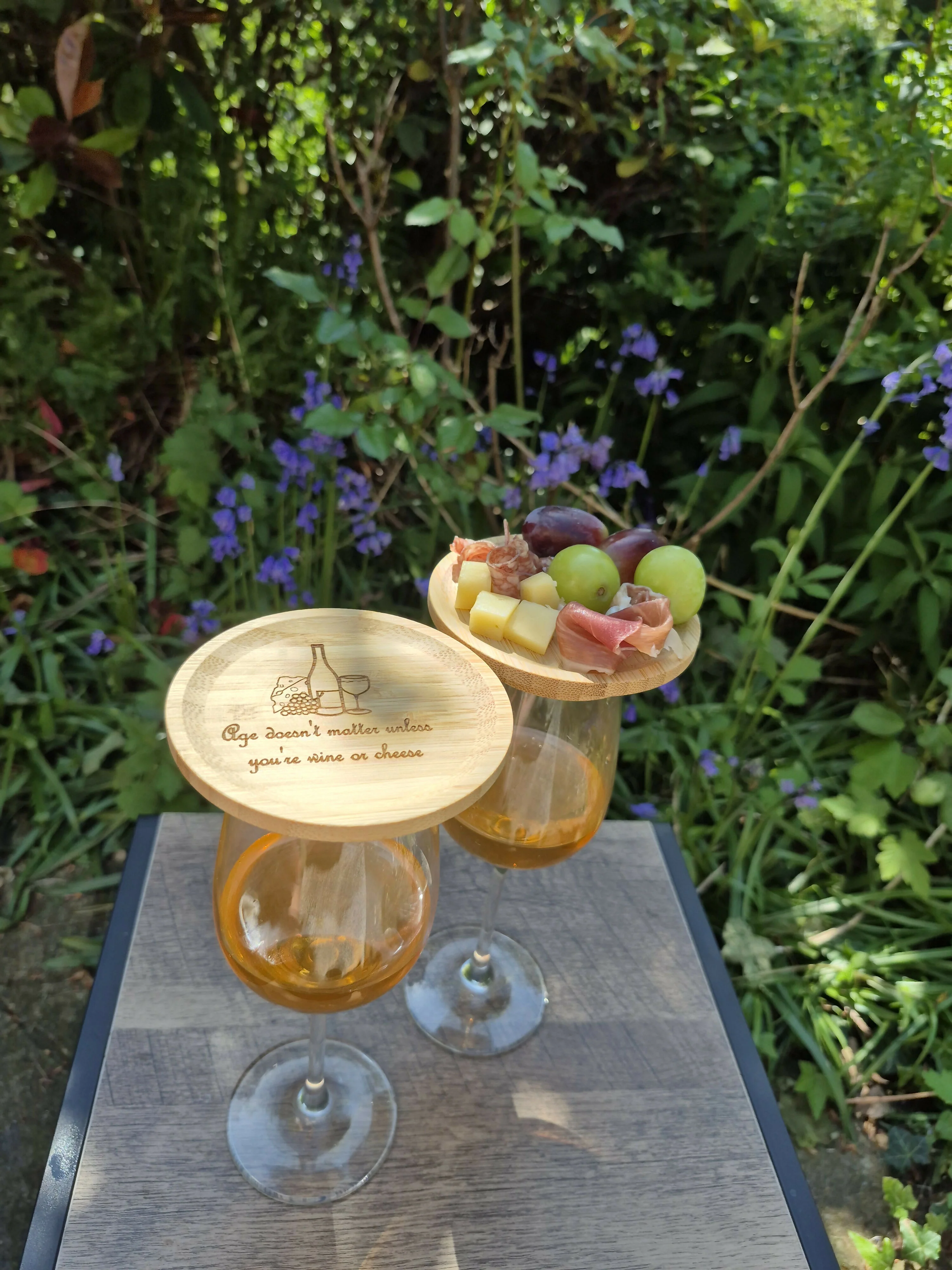 Mini Wine Glass Charcuterie Board – Portable Snack Topper - Age & Wine - Image 4