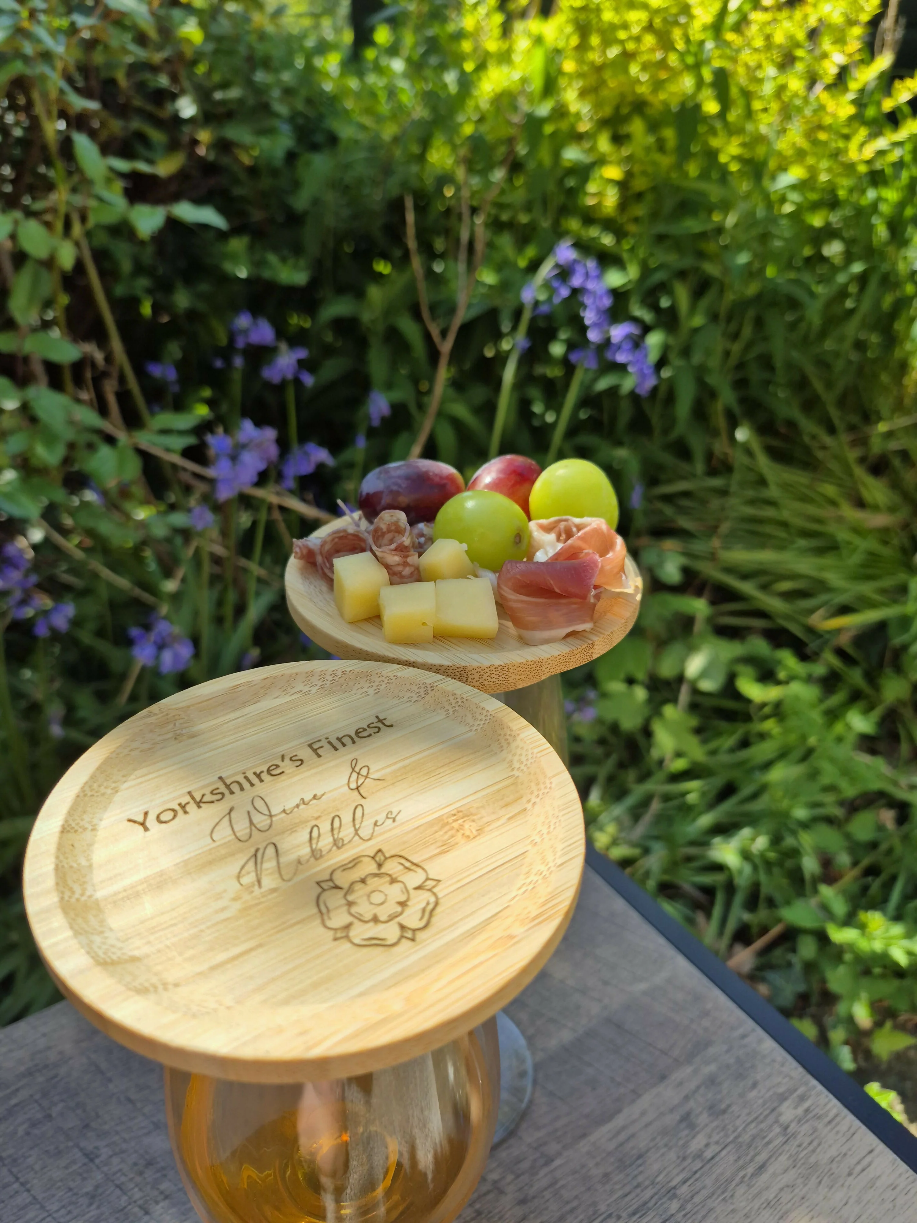 Mini Wine Glass Charcuterie Board – Portable Snack Topper - Yorkshire - Image 3