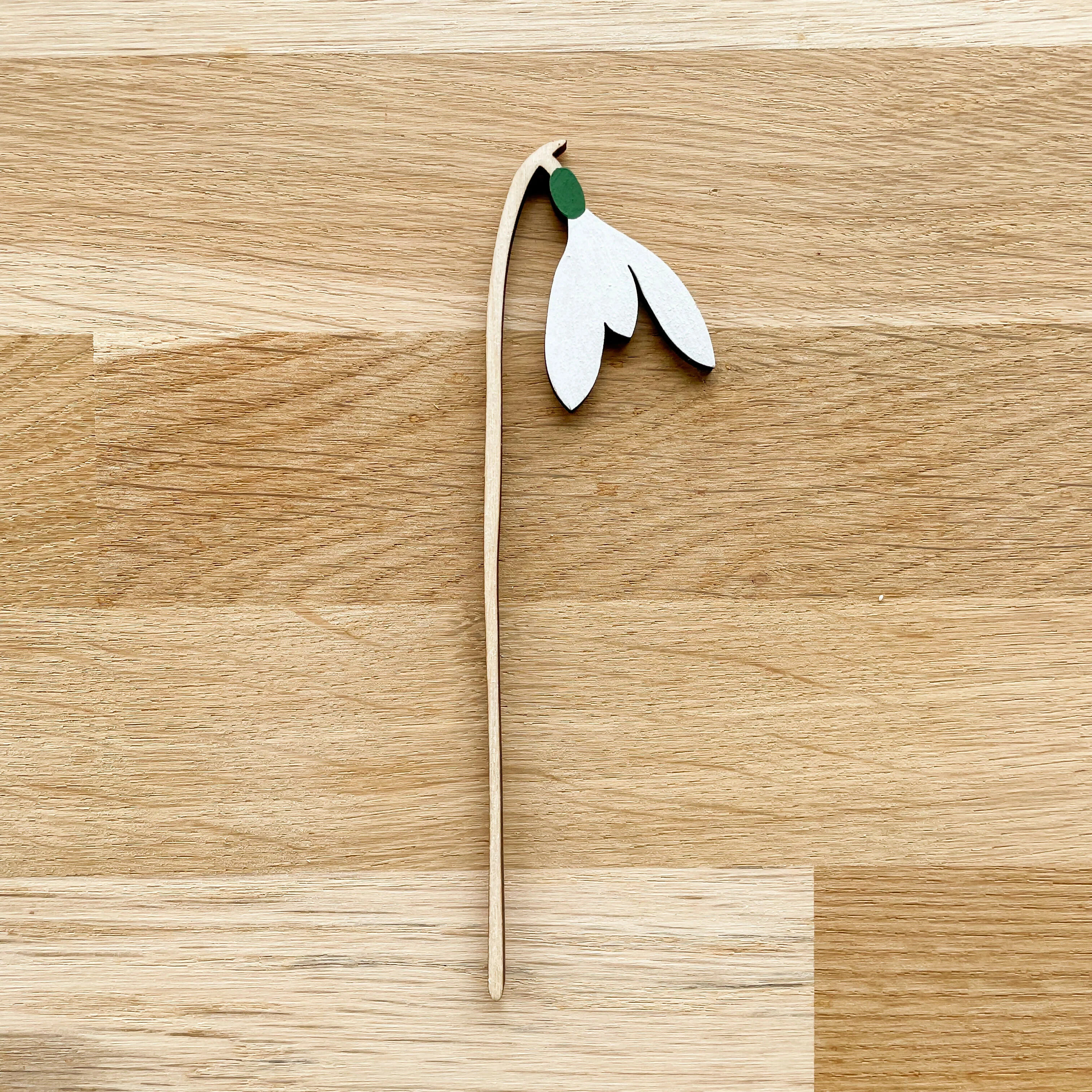 Mini Wooden Snowdrop Flower - Image 3