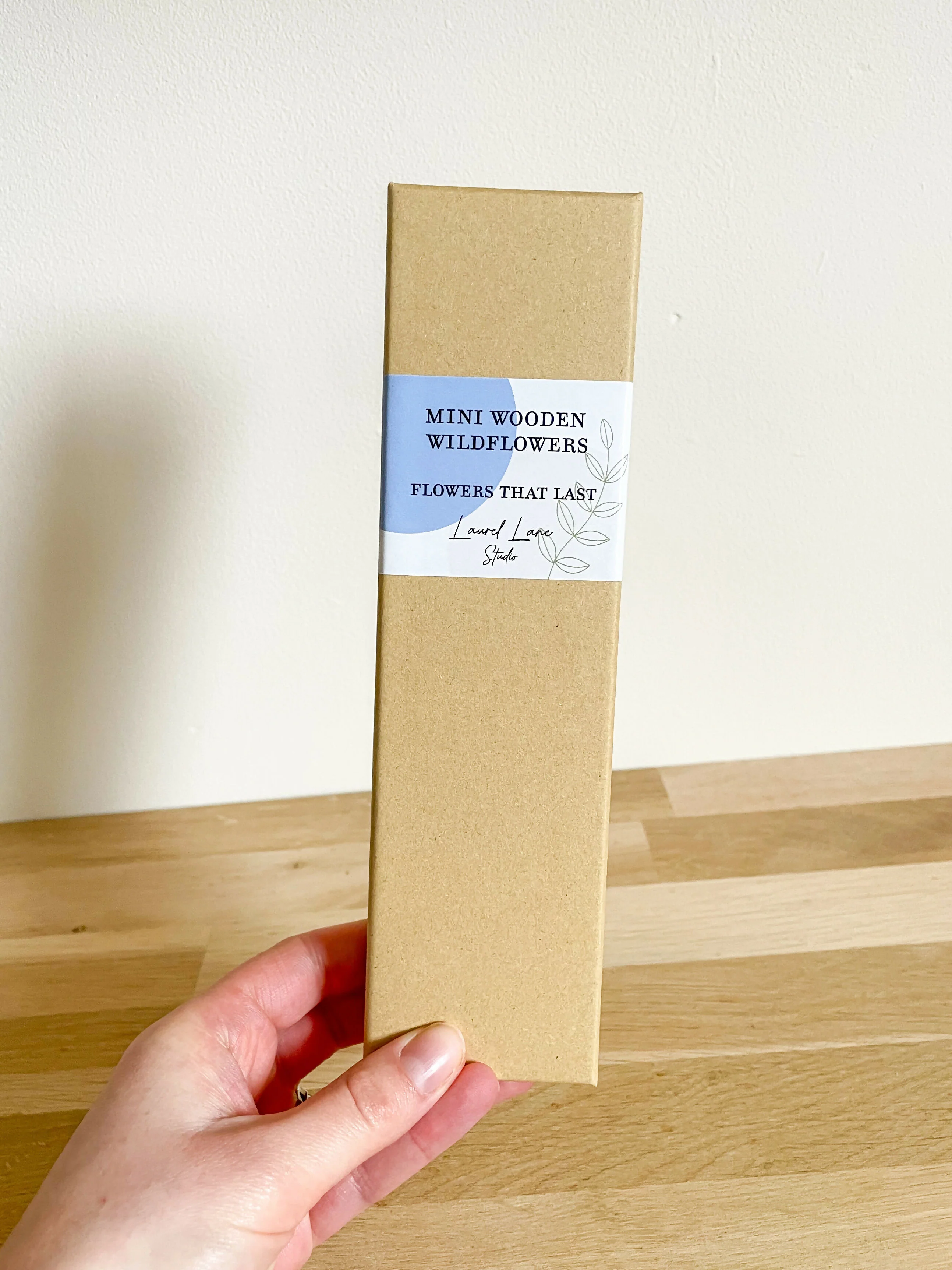 Mini Wooden Wildflowers Set - Blue - Image 4