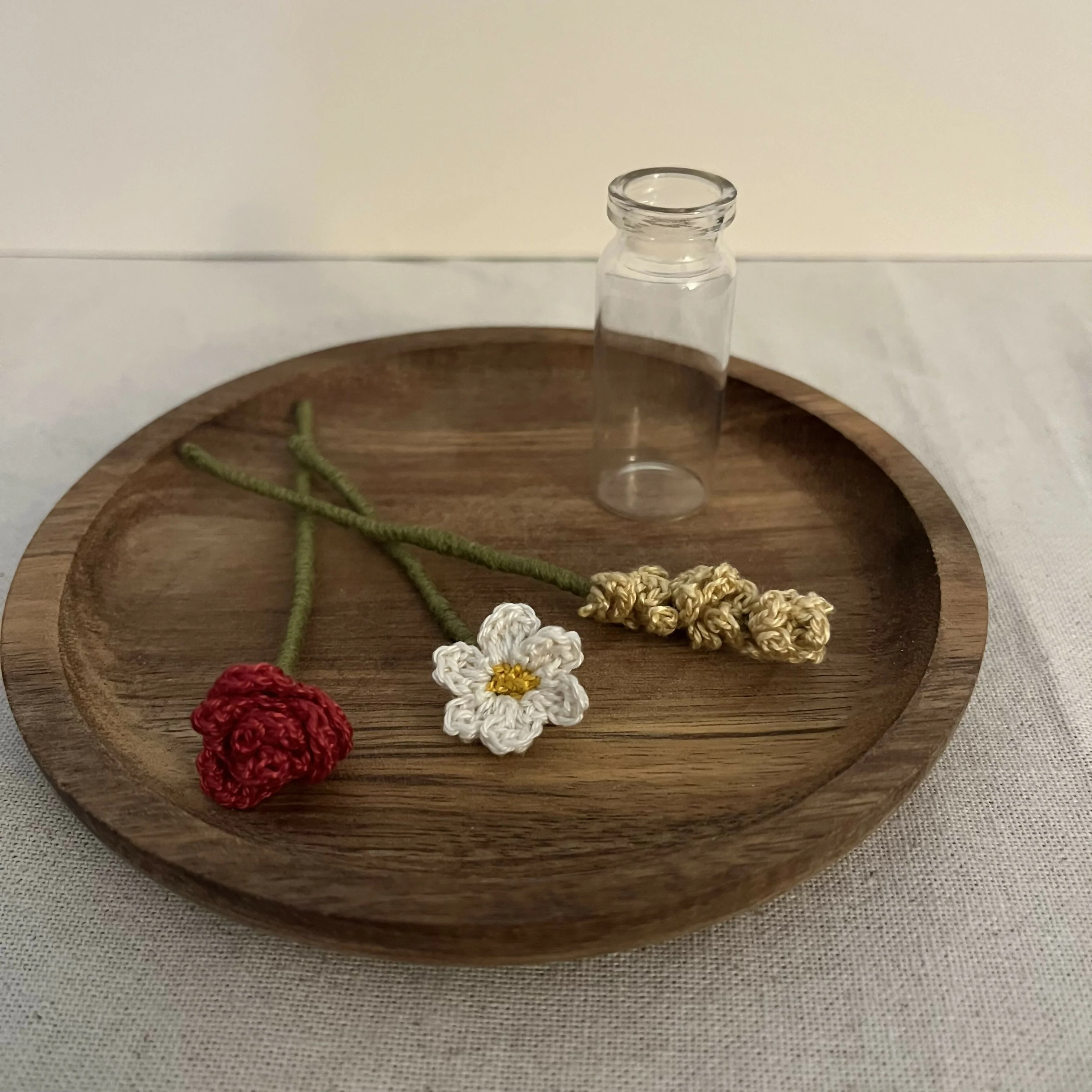 Miniature Crochet Flowers