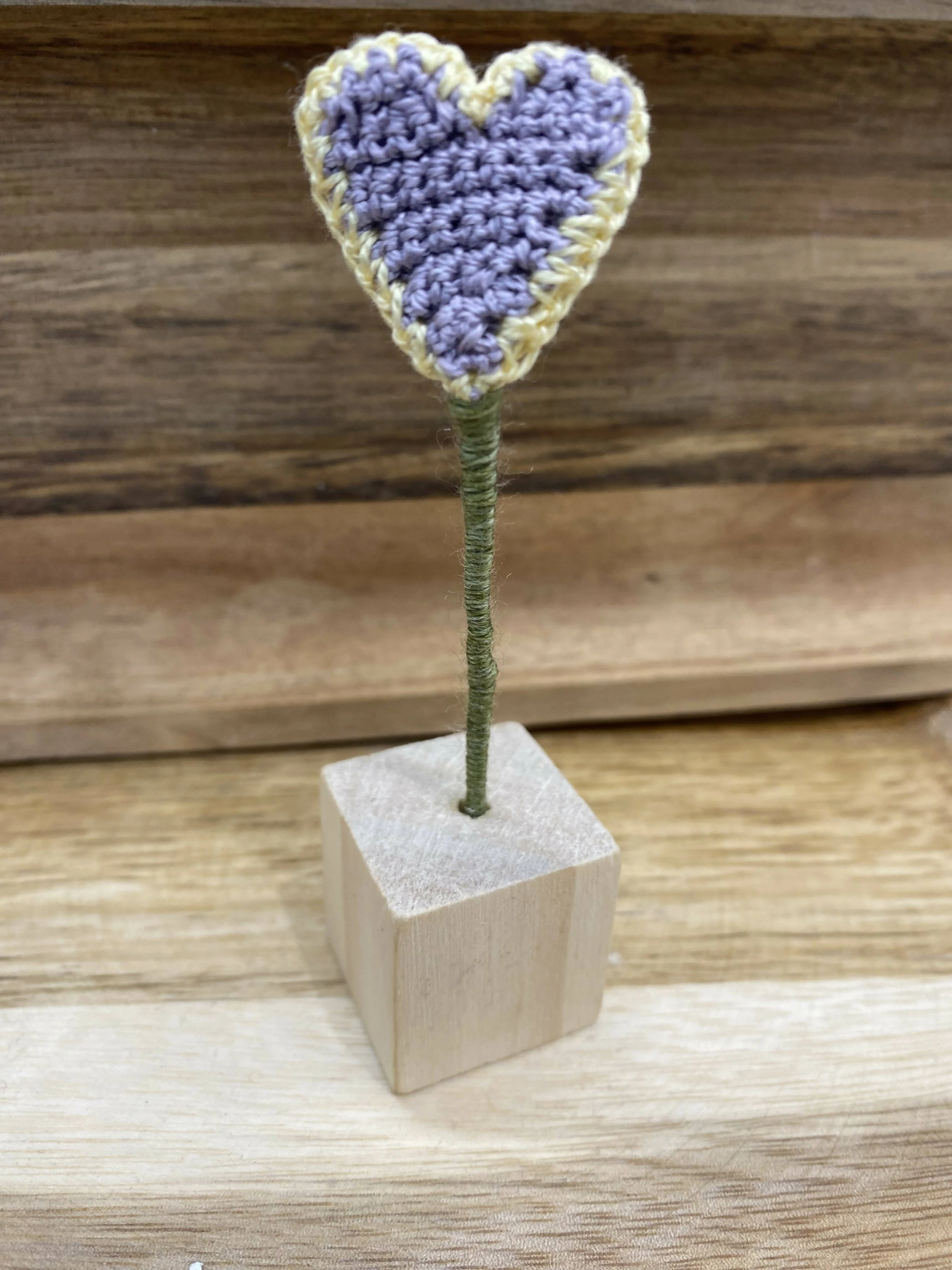 Miniature Crochet Heart Block - Image 2