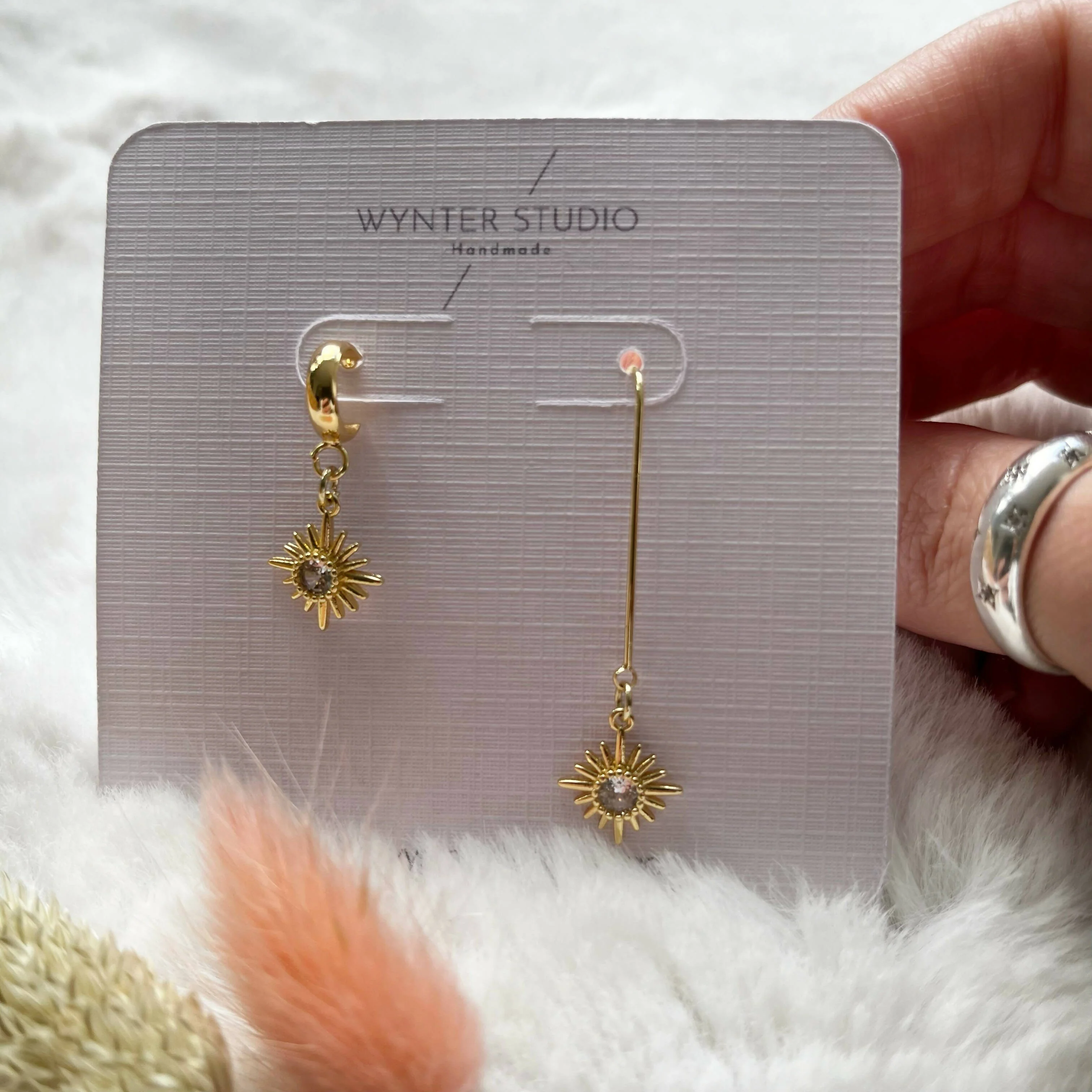 Mismatch Mid Century Star Earrings - Image 2