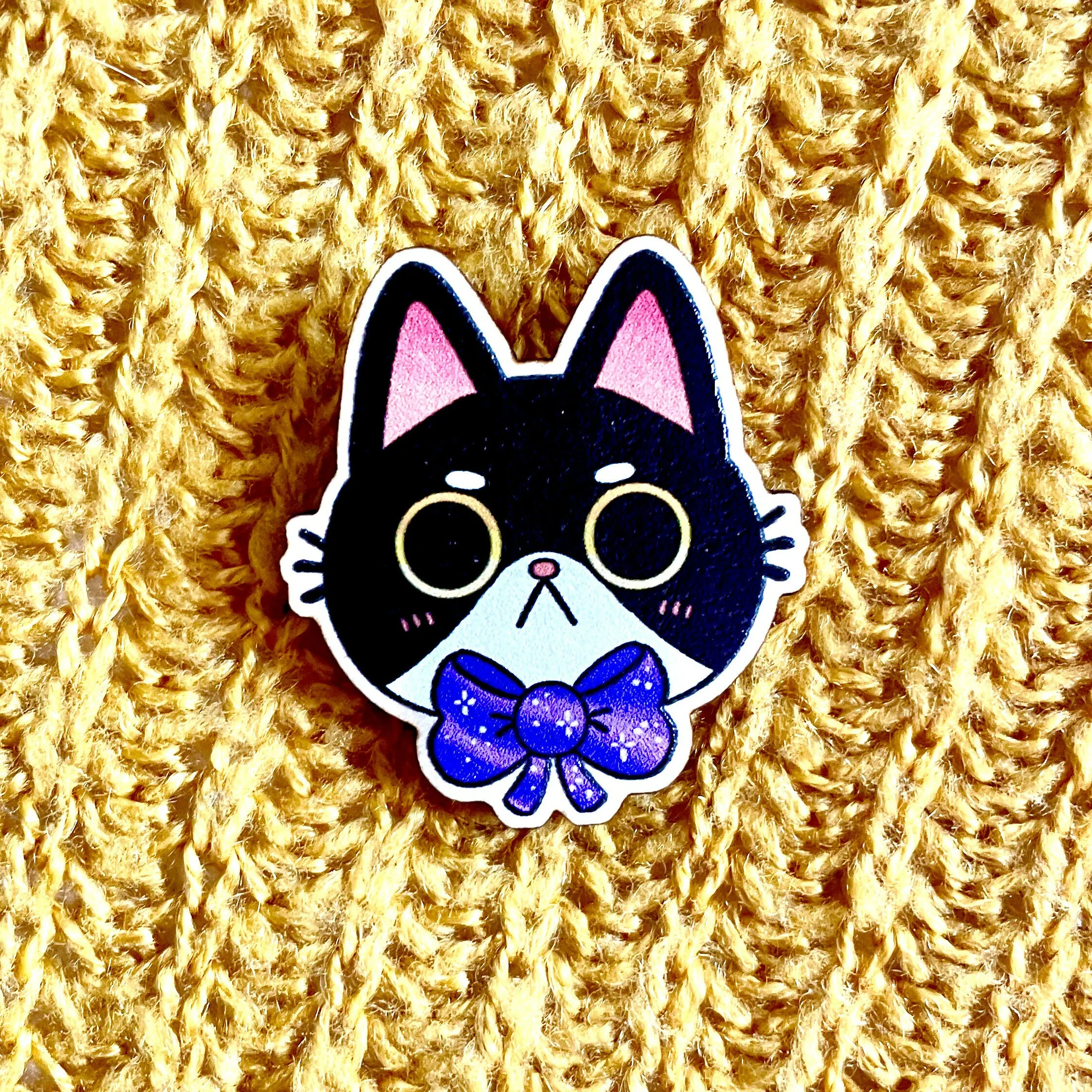 Moody Cat Wooden Pin - Image 7