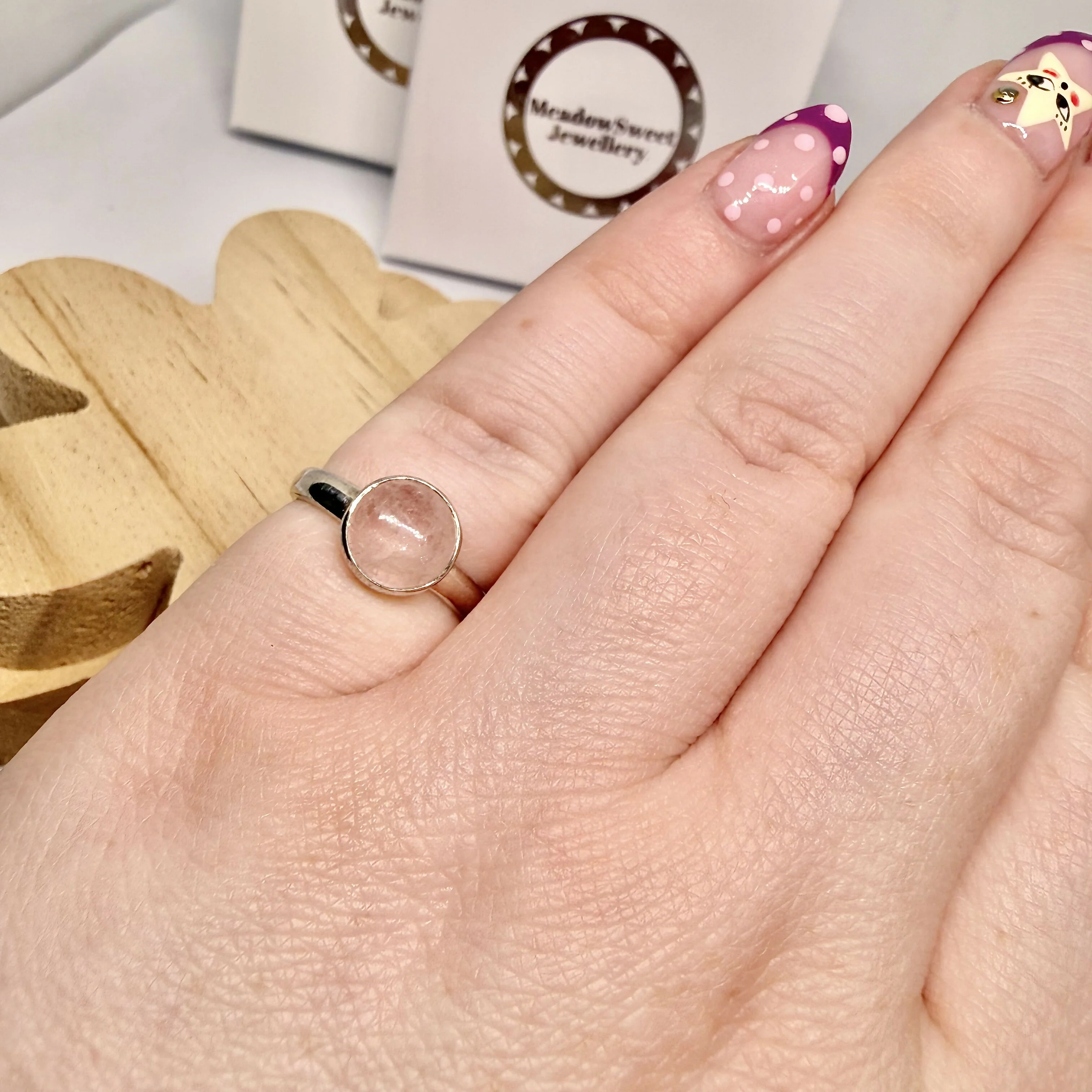 MORGANITE RING SIZE L 1/2 - Image 3