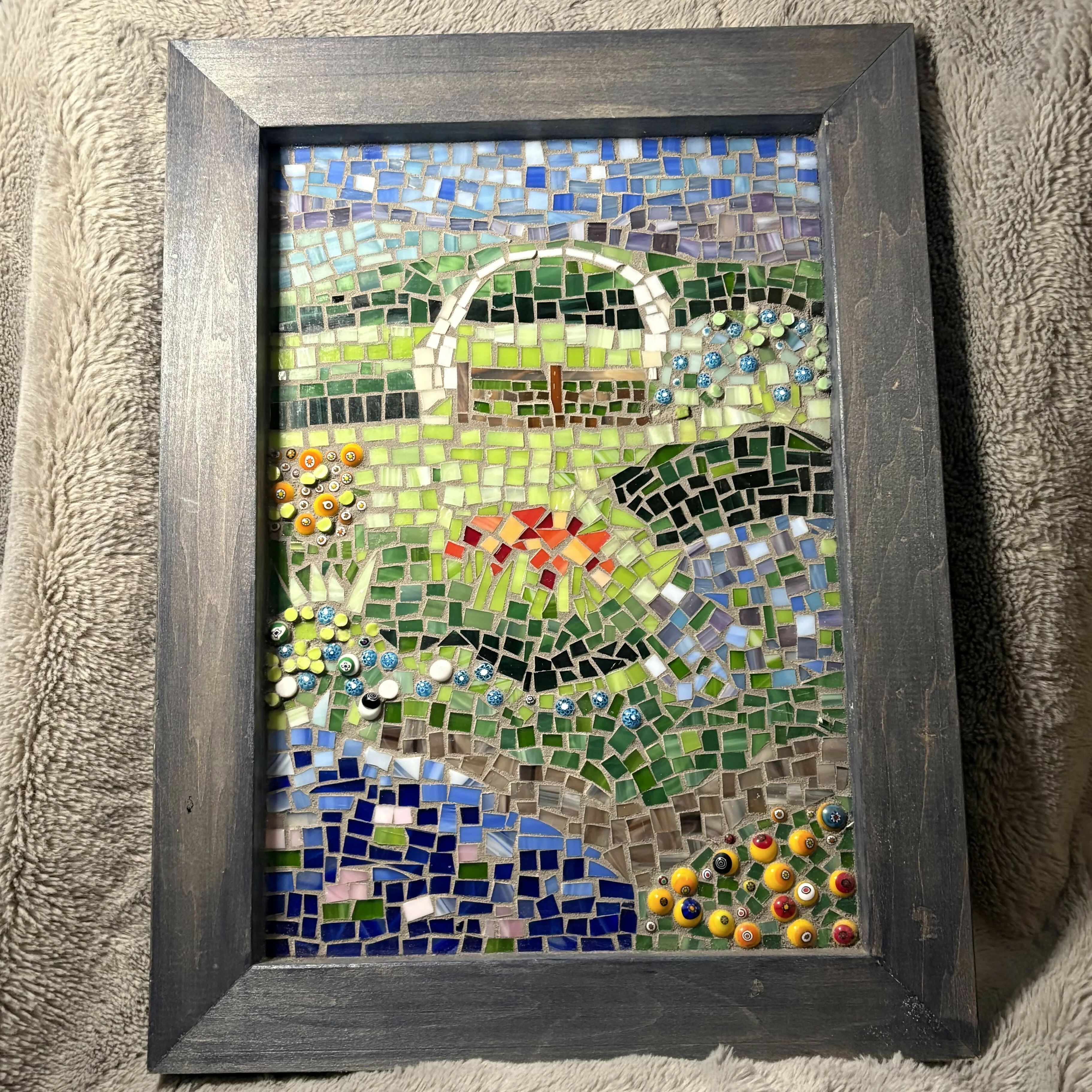 Mosaic Garden Scene - Image 2