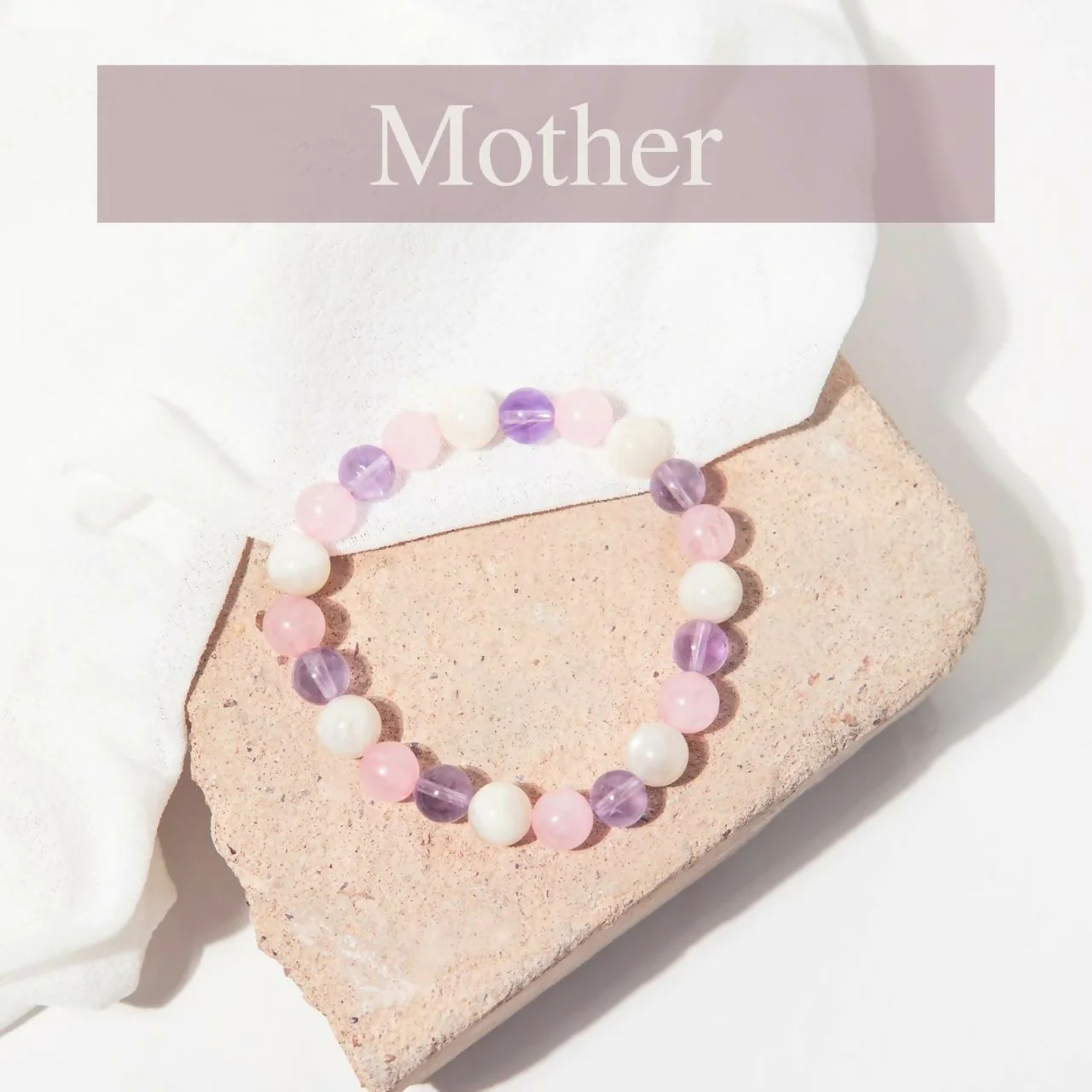 Mother Crystal Bracelet- 8mm