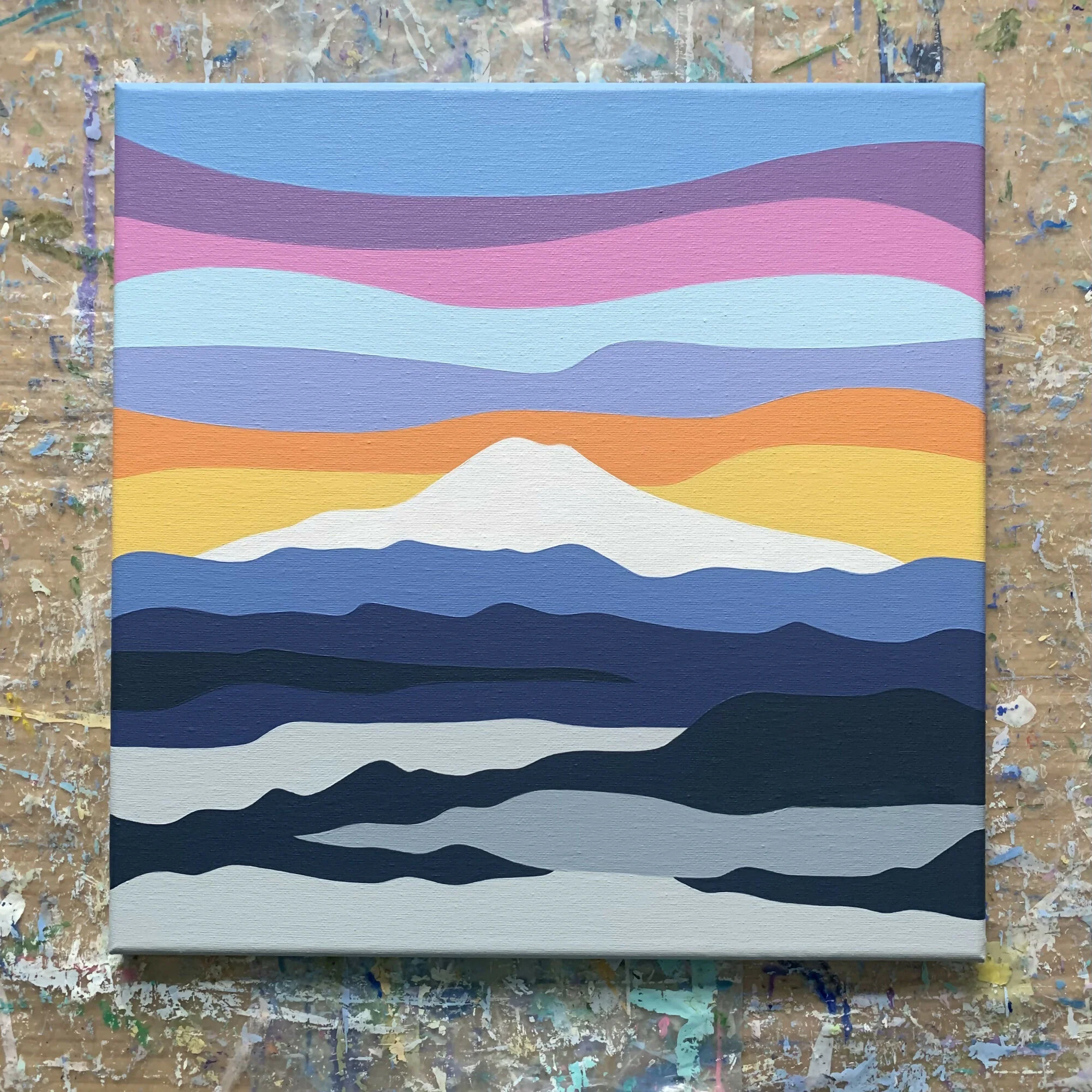 Mount Hood Inversion - Original Painting - Image 2