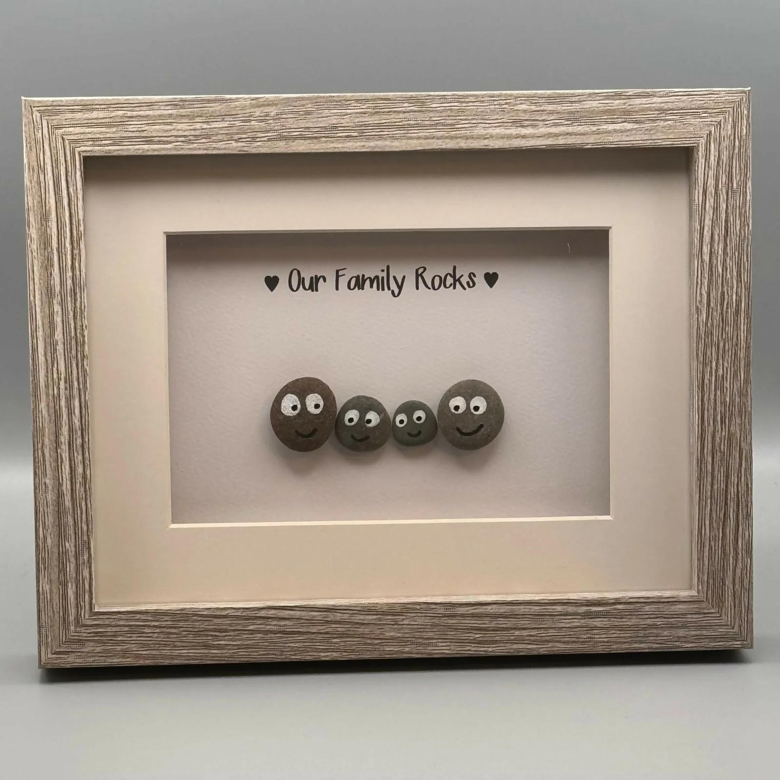Our Family Rocks with Pebble Faces - Small - Image 2