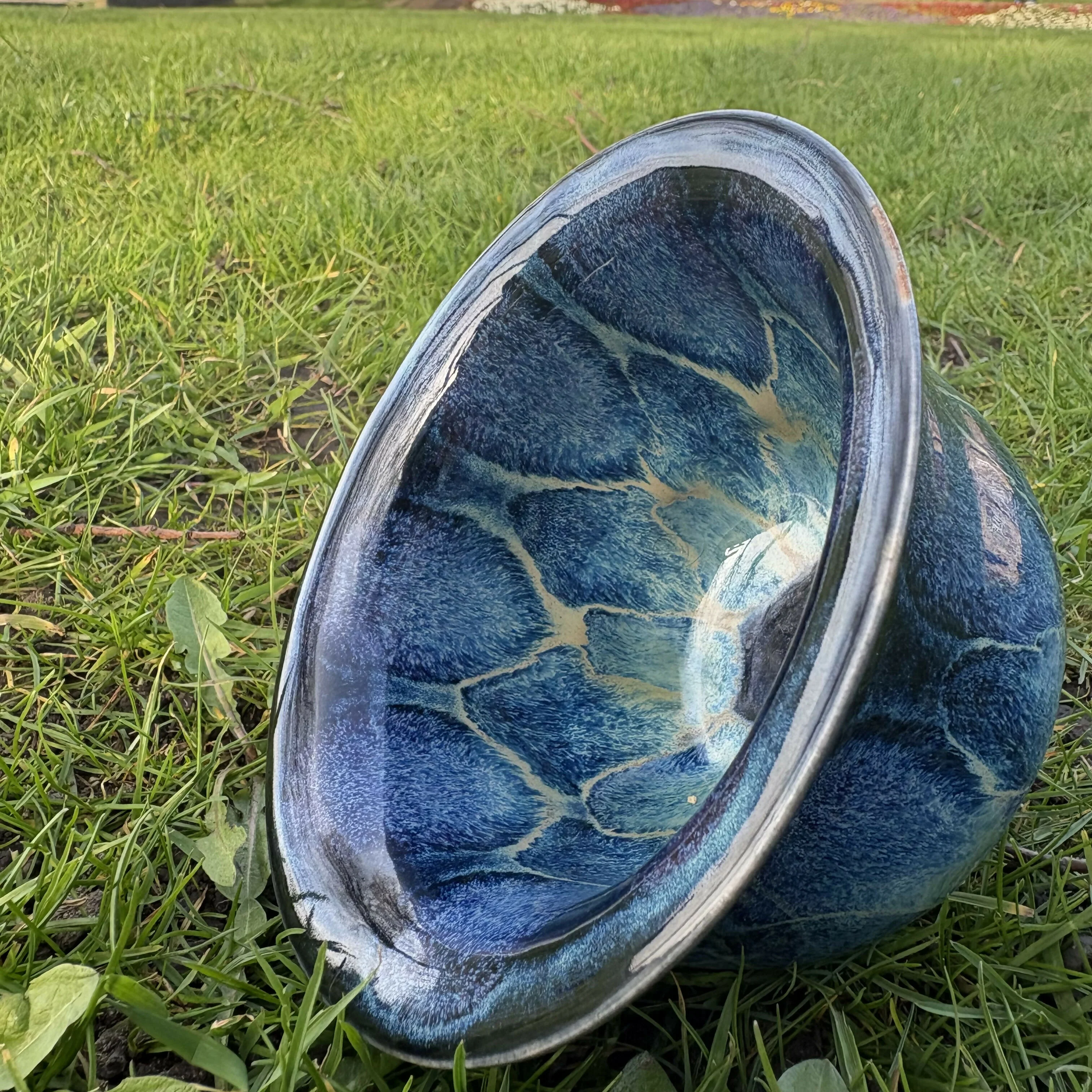 Navy Patterned Bowl - Image 2