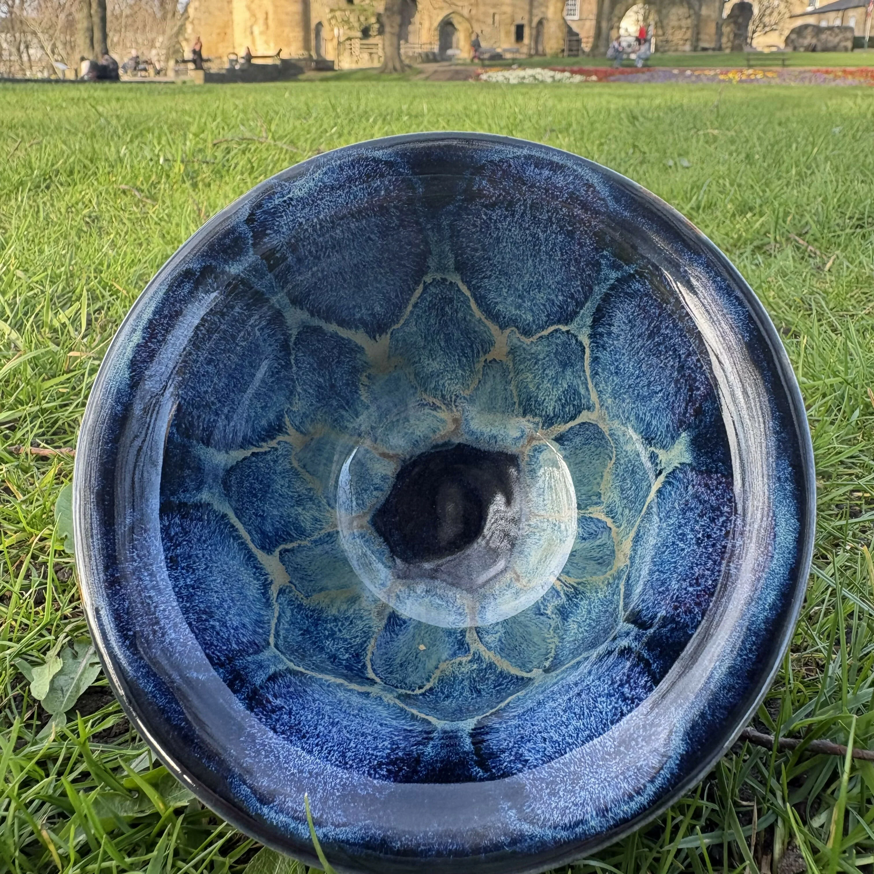 Navy Patterned Bowl - Image 3