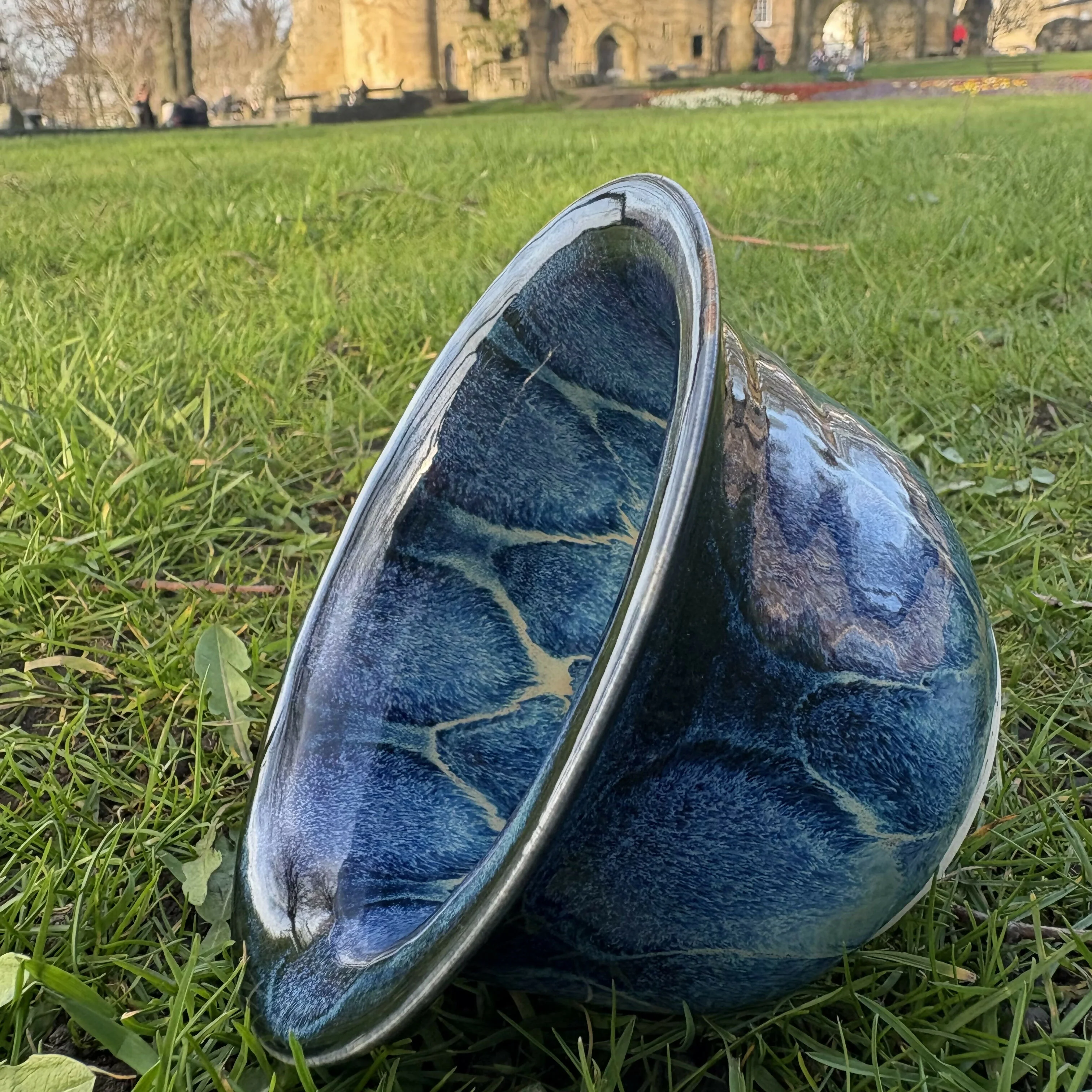 Navy Patterned Bowl - Image 4