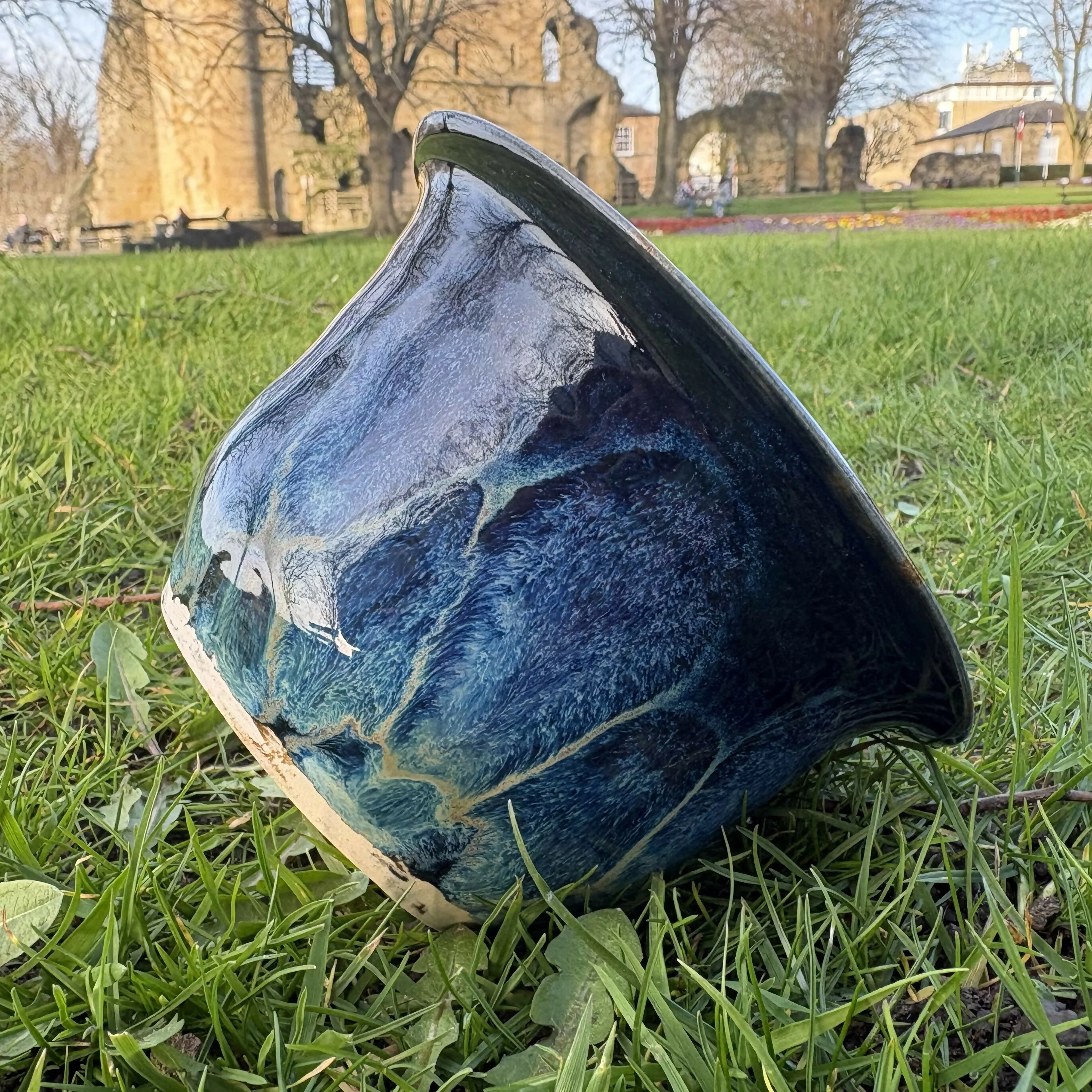 Navy Patterned Bowl - Image 5