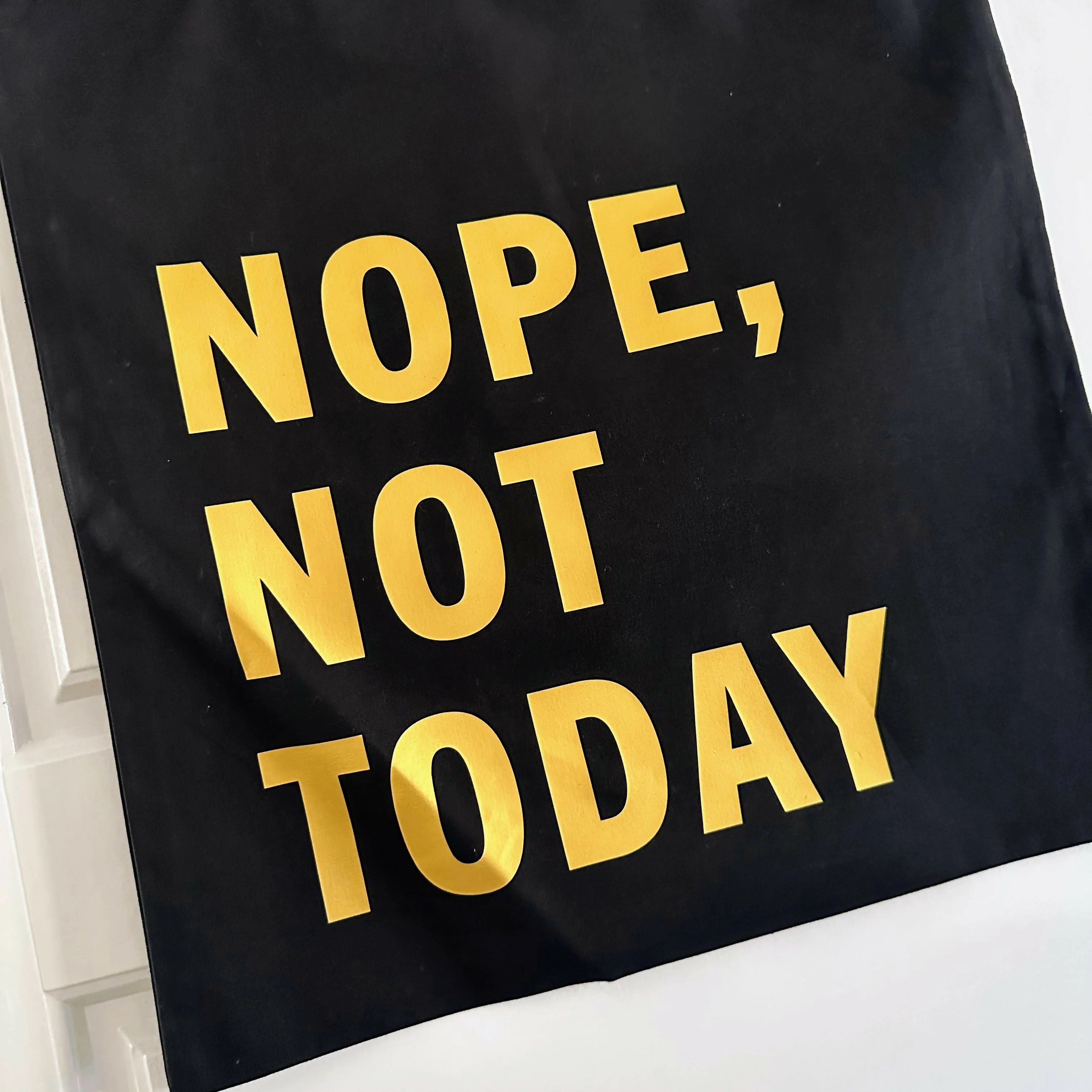 Nope Not Today Cotton Tote Bag - Image 2