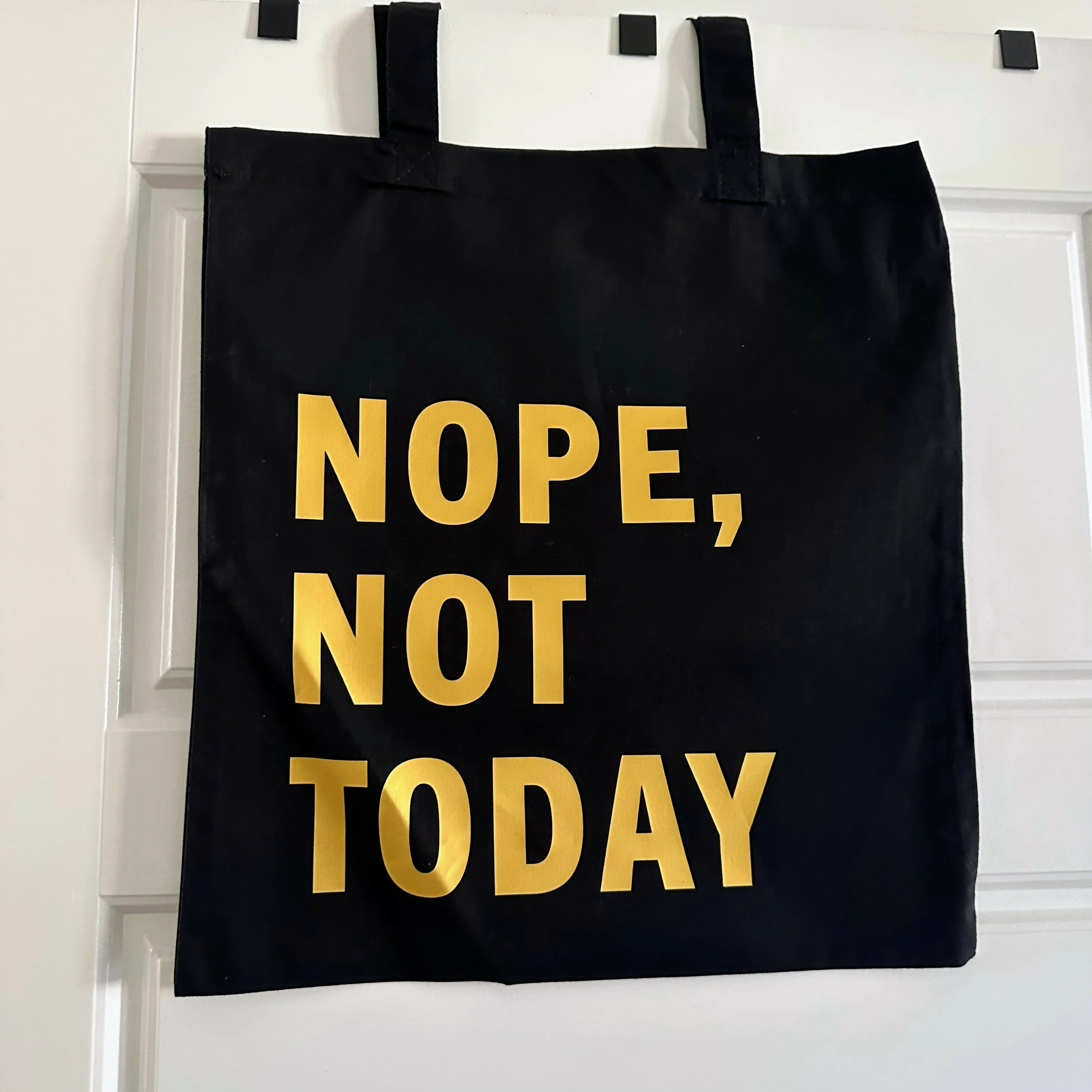 Nope Not Today Cotton Tote Bag - Image 3