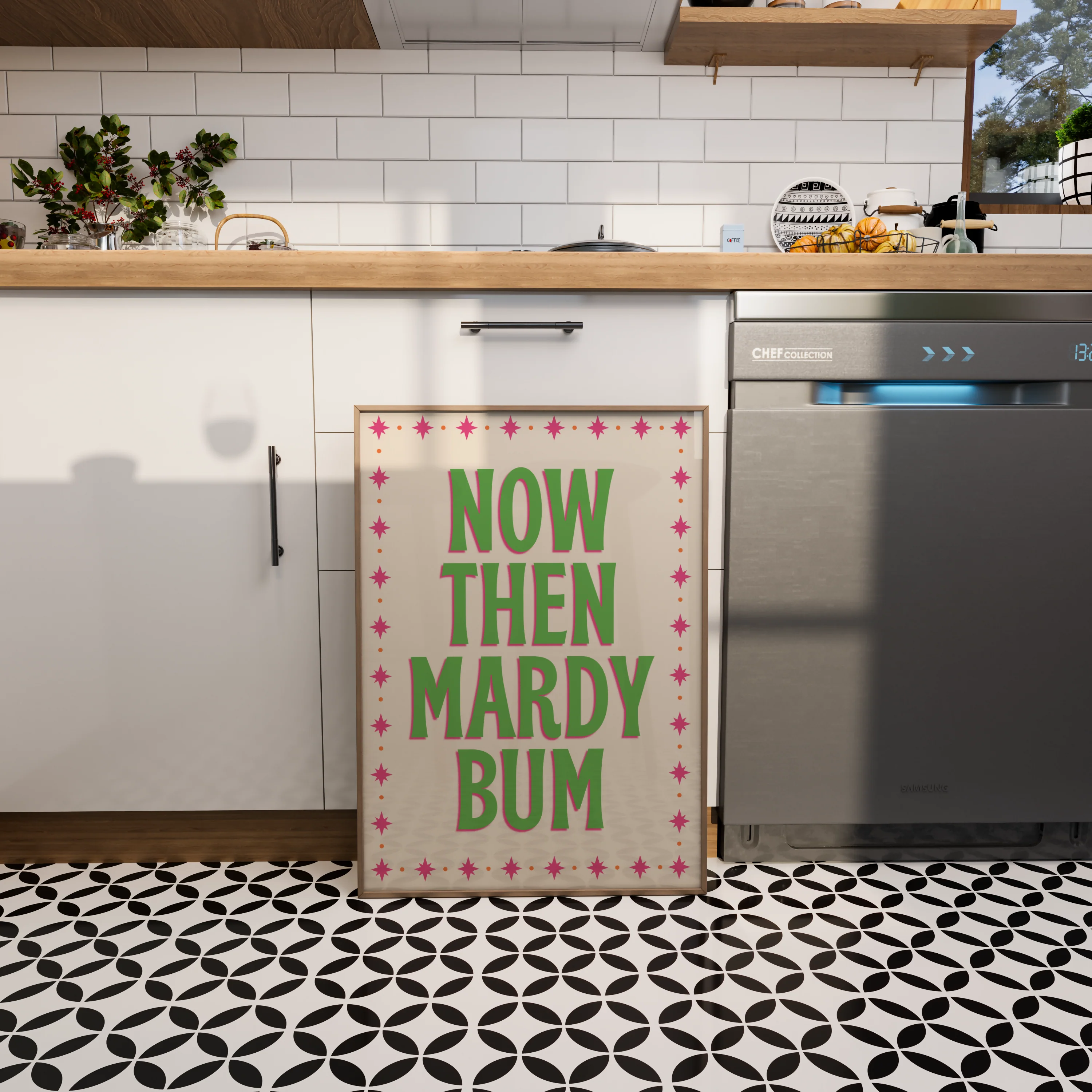 NOW THEN MARDY BUM WALL ART PRINT - Image 6