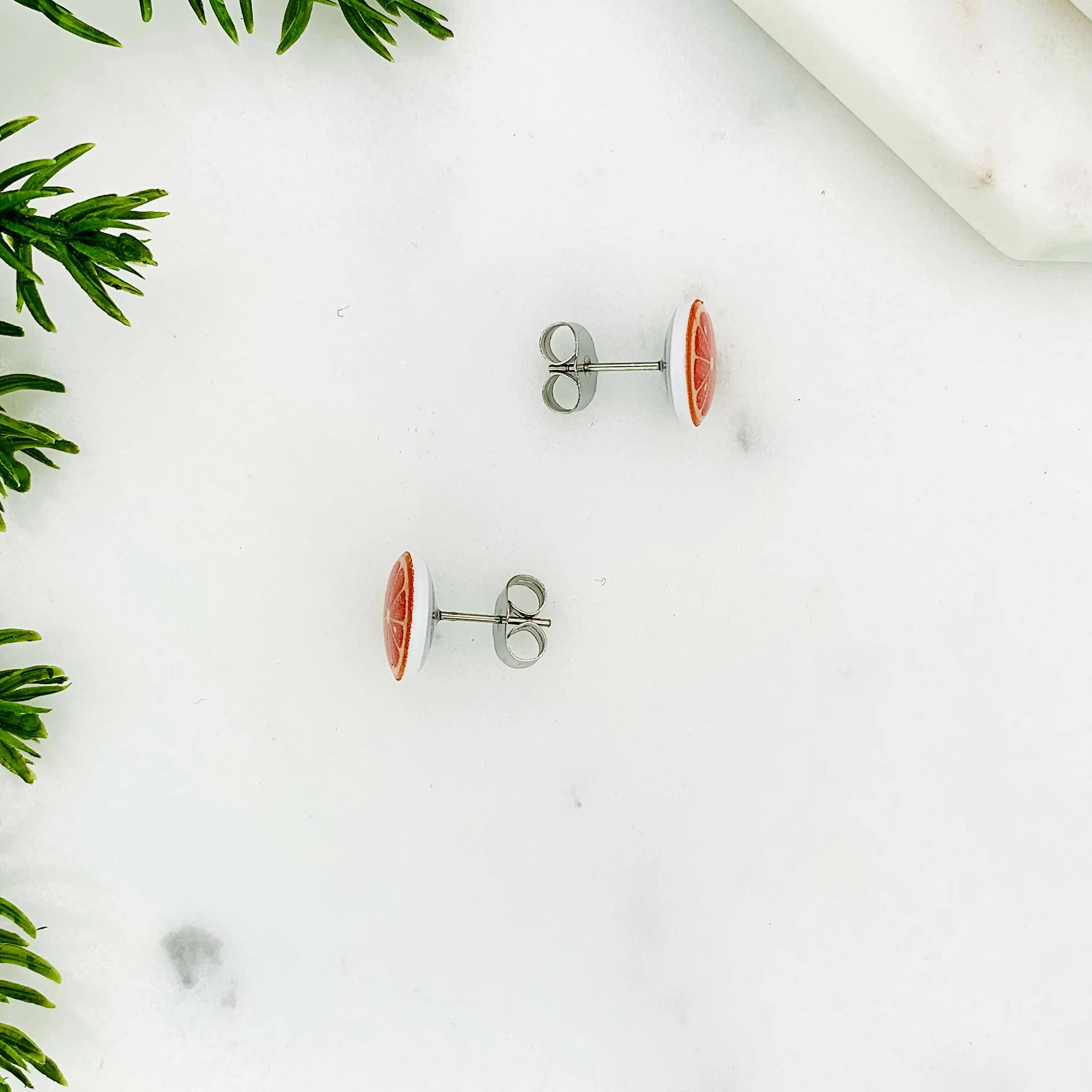 Orange Slice Stud Earring - Image 4