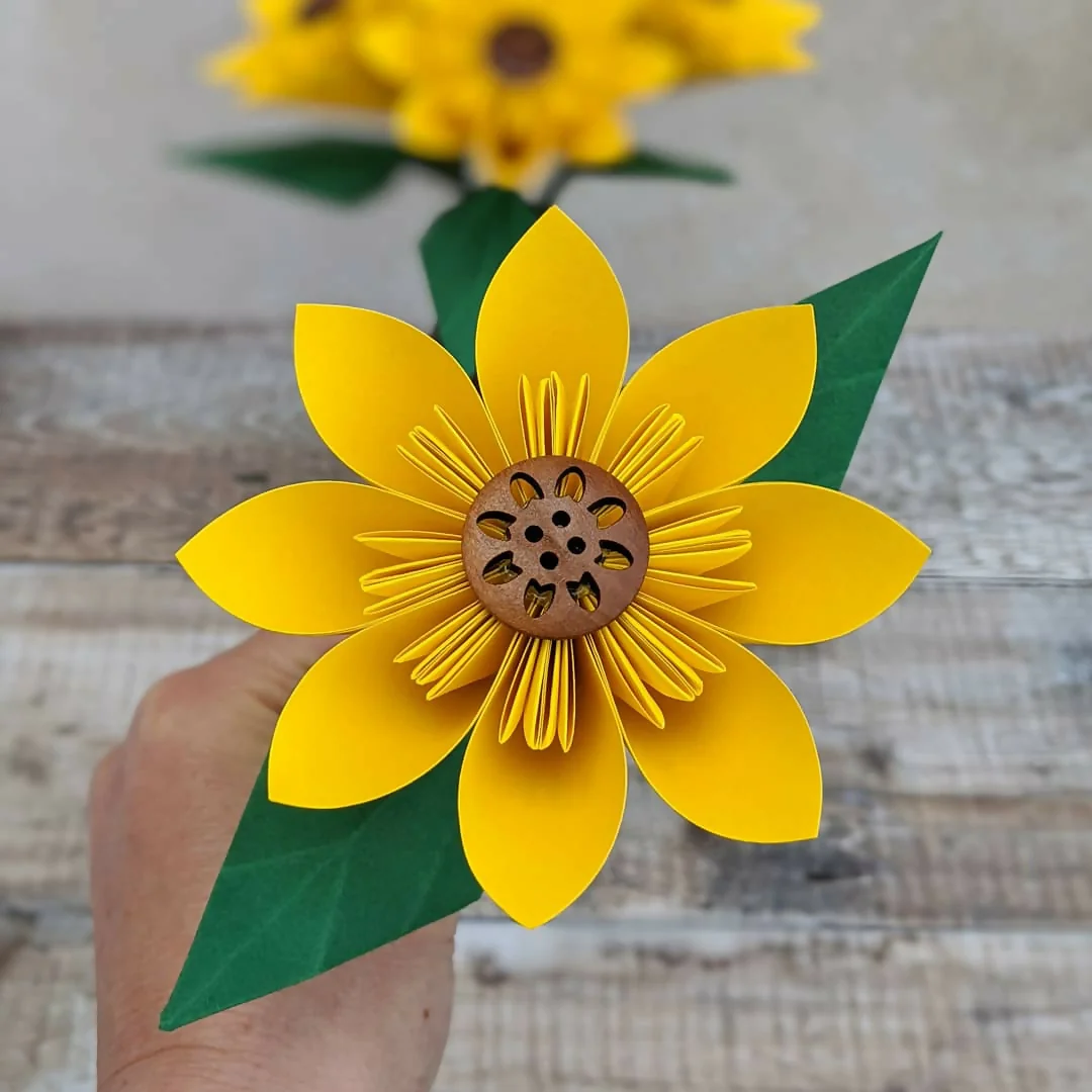 Origami Paper Sunflower - Image 2