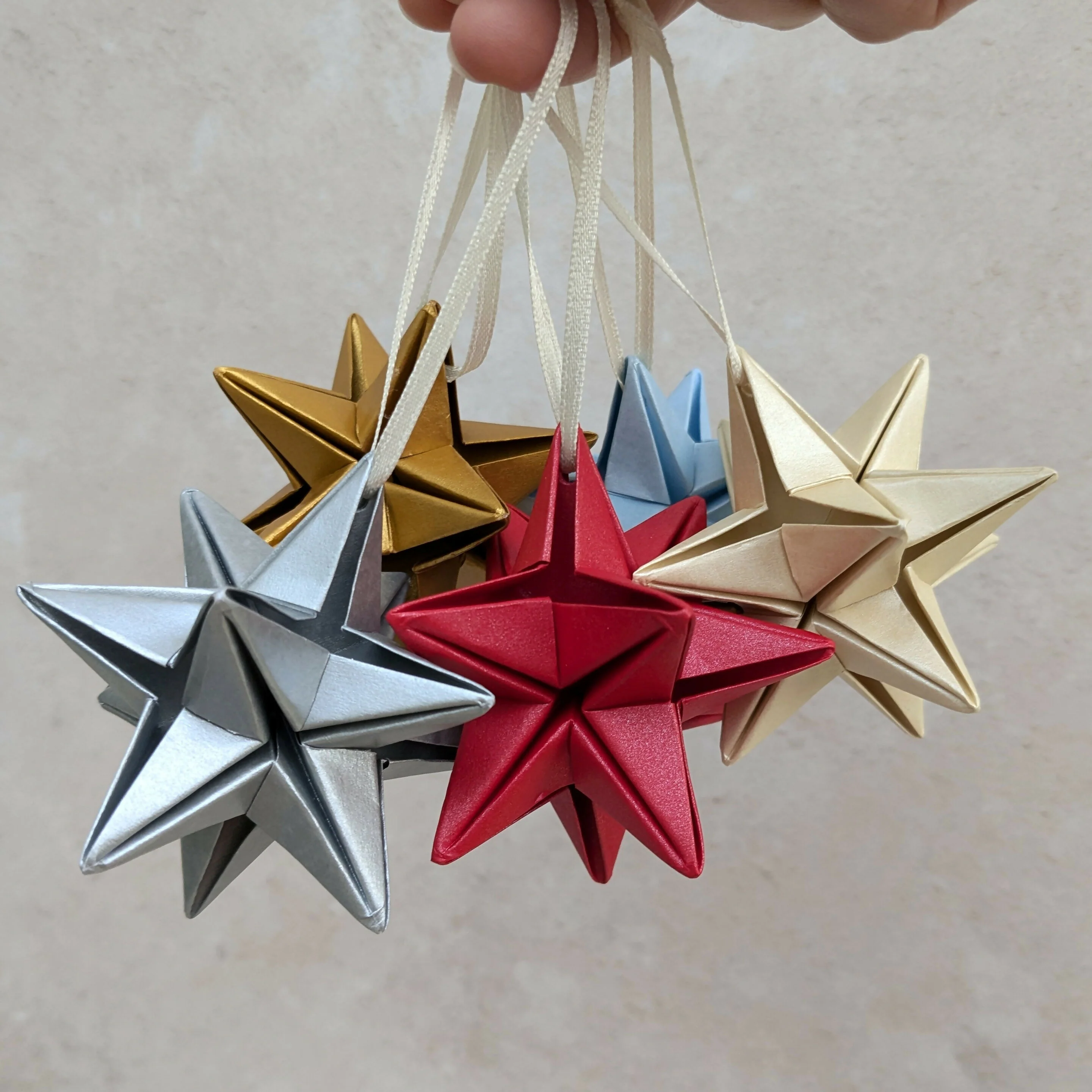 Origami Star Bauble Decoration - Image 3