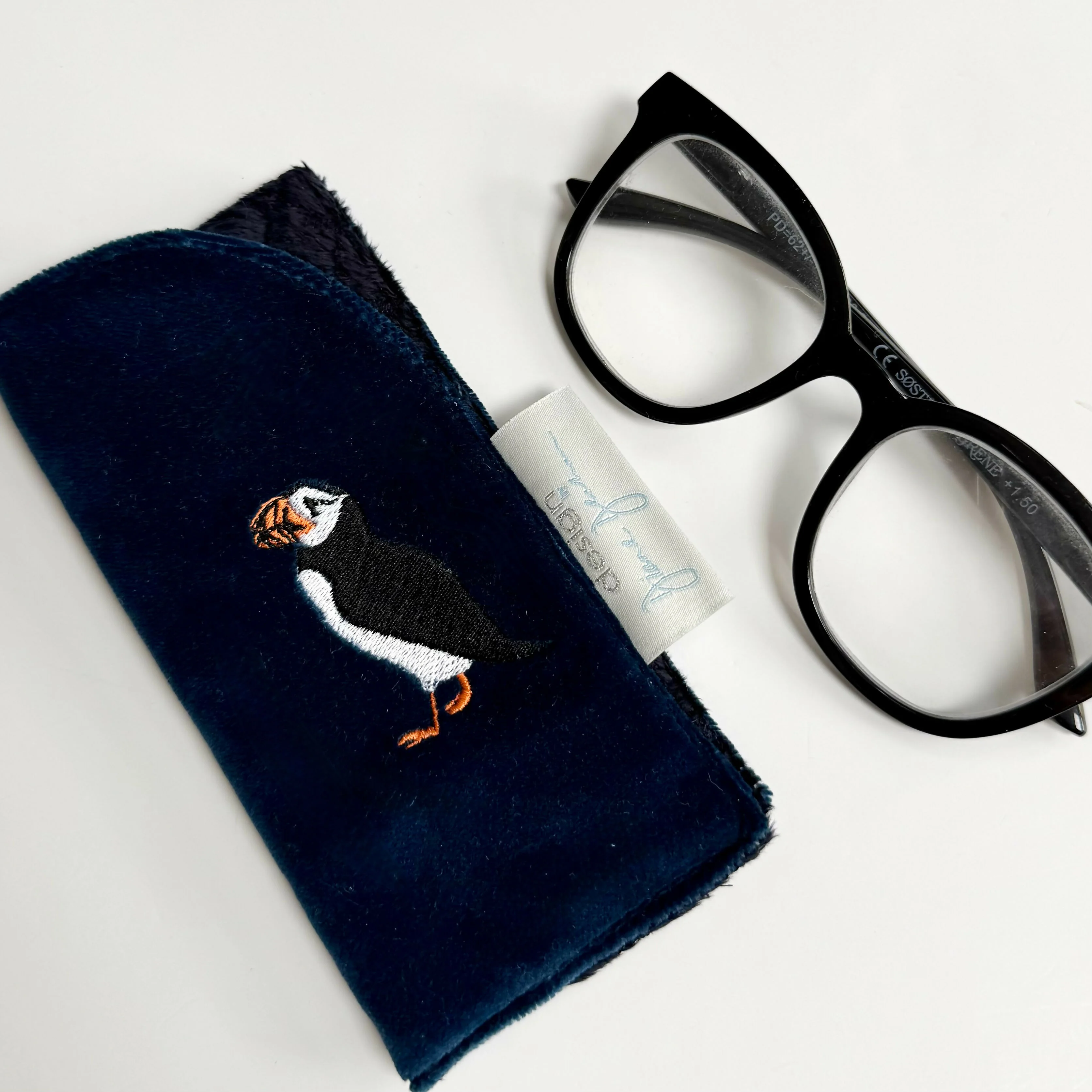 Original Design Embroidered Slip In Glasses Case - Image 3