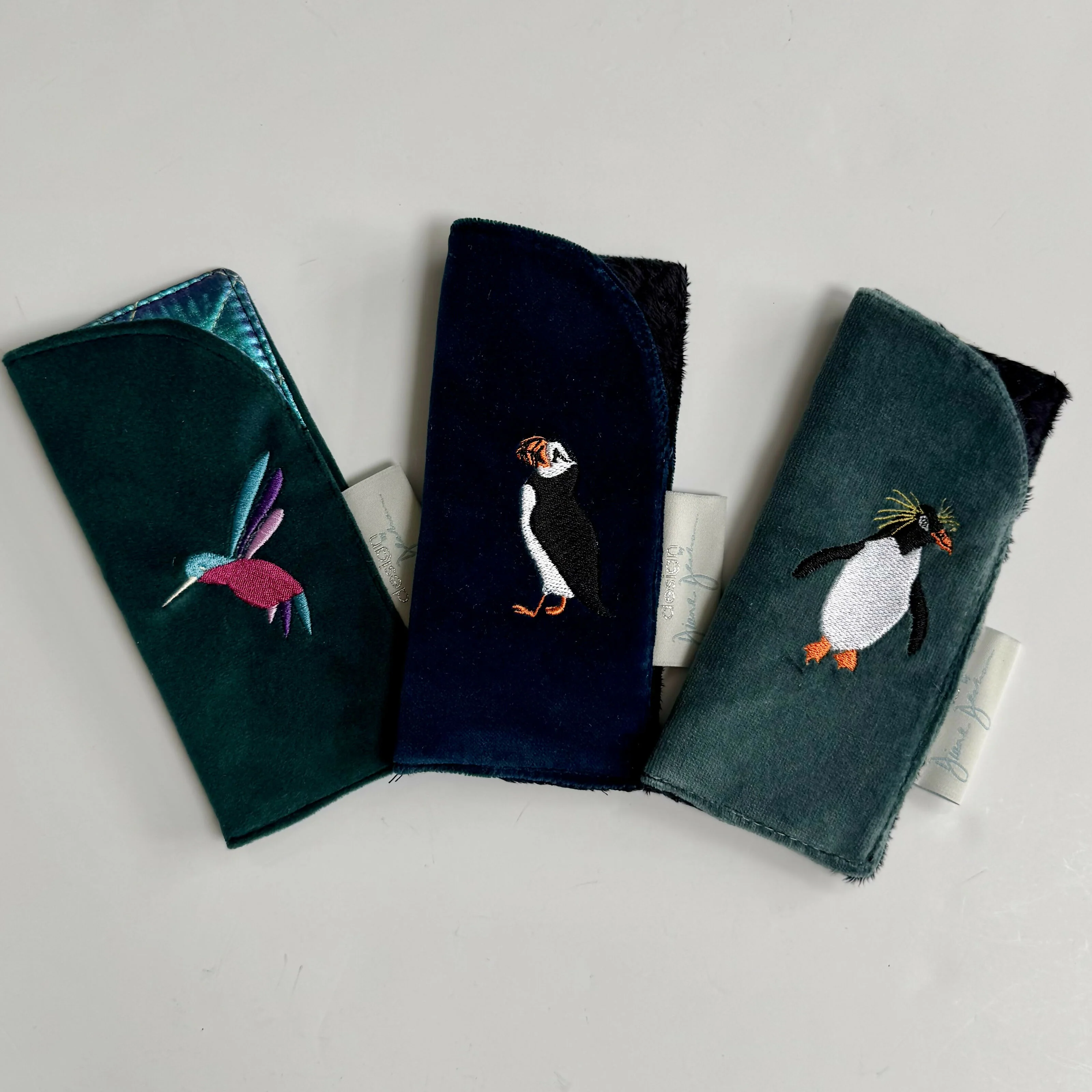 Original Design Embroidered Slip In Glasses Case - Image 4