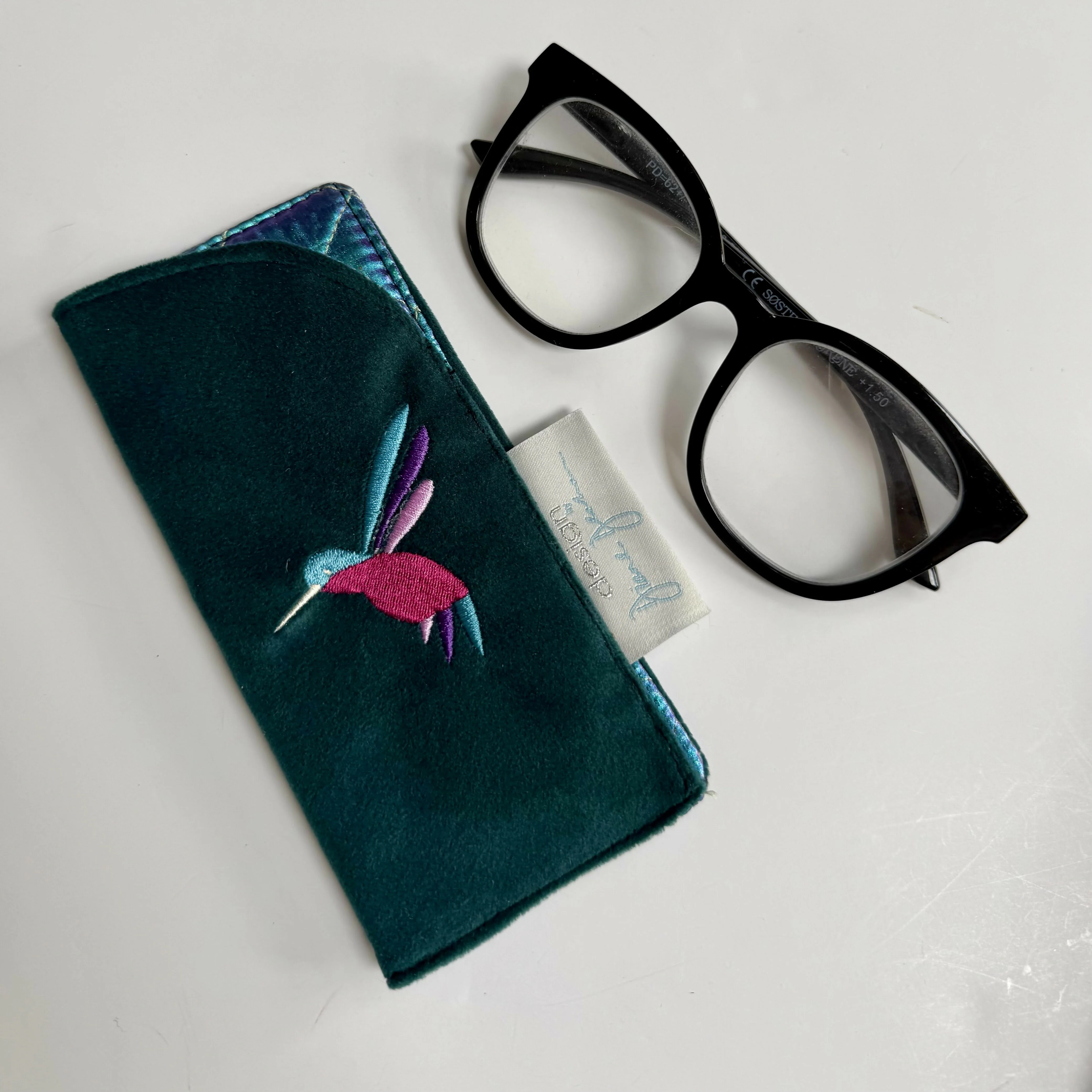 Original Design Embroidered Slip In Glasses Case - Image 5