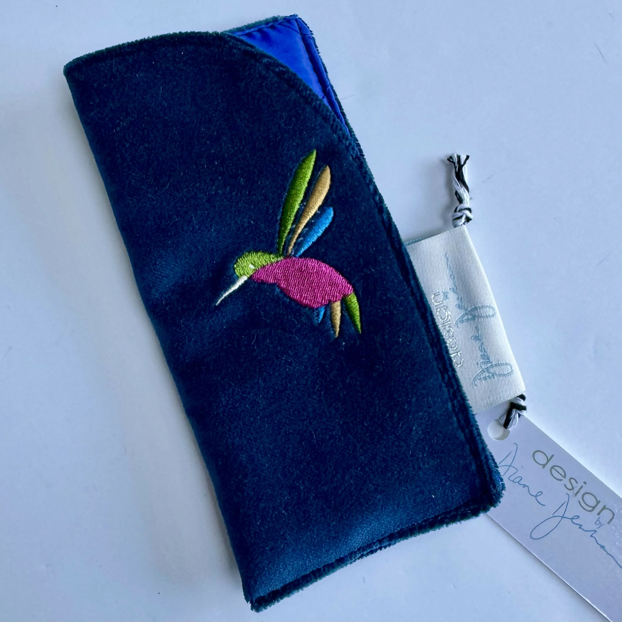 Original Design Embroidered Slip In Glasses Case - Image 7