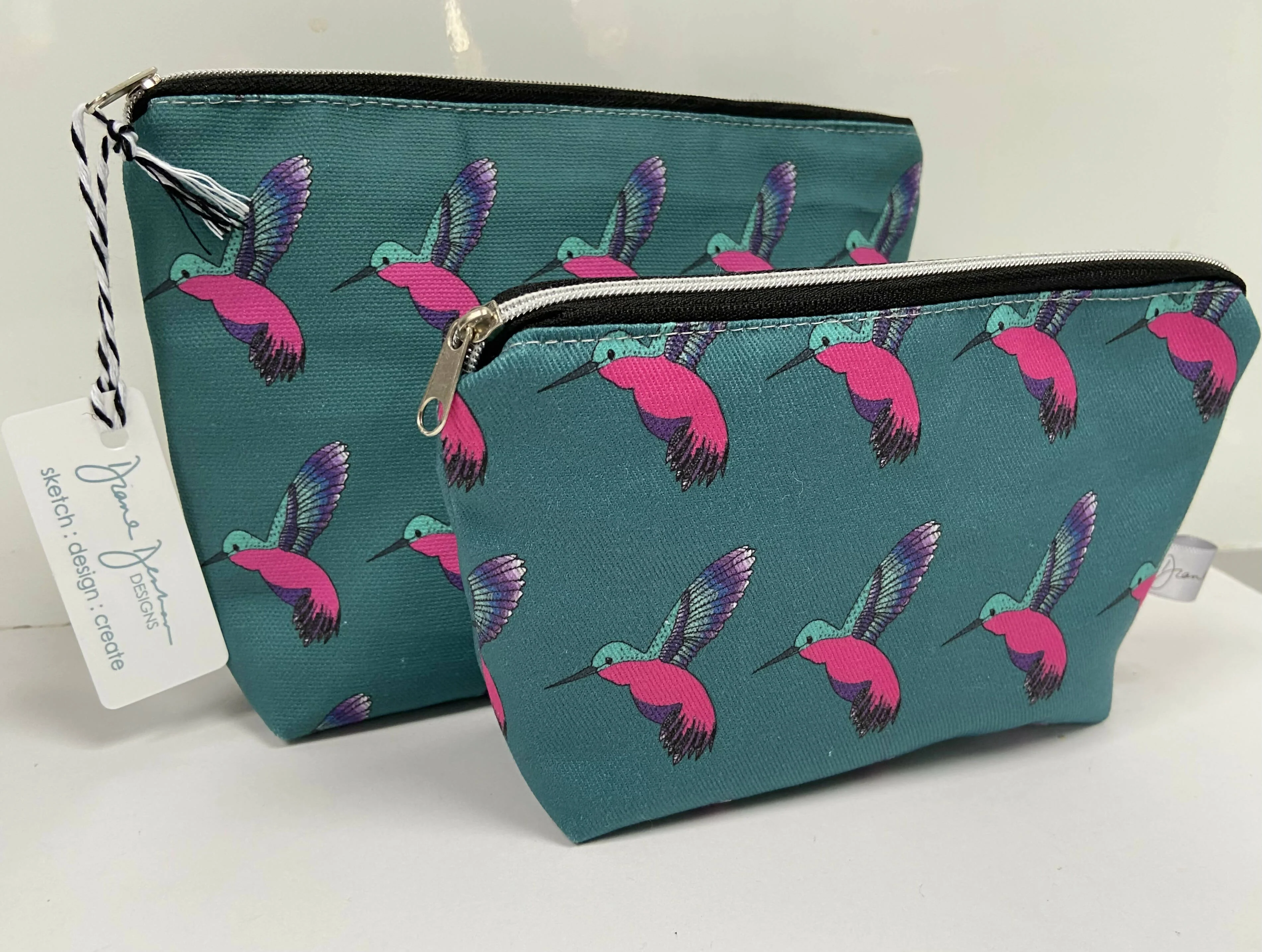 Original Designs - Hummingbird Make Up Bags
