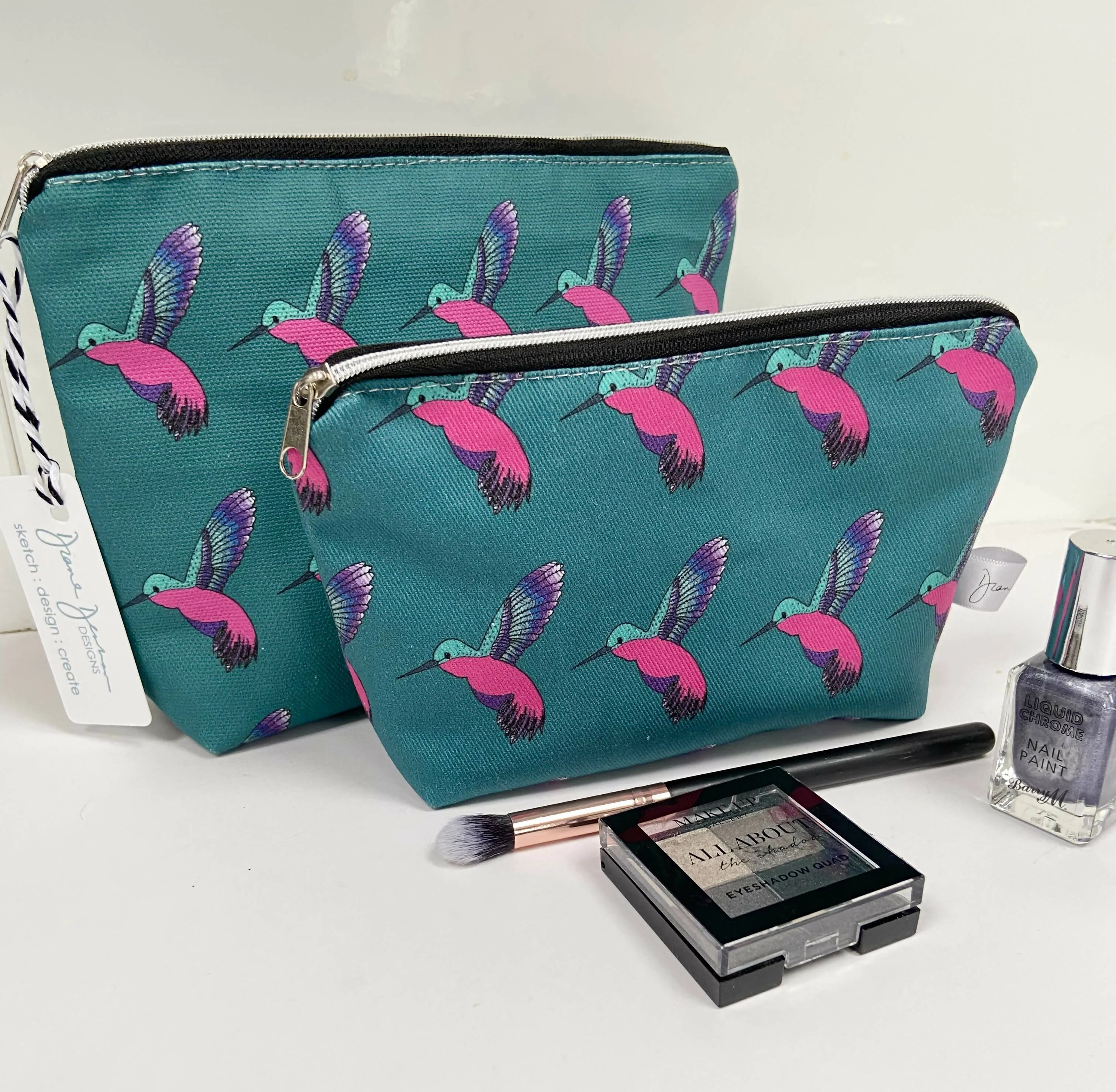 Original Designs - Hummingbird Make Up Bags - Image 5