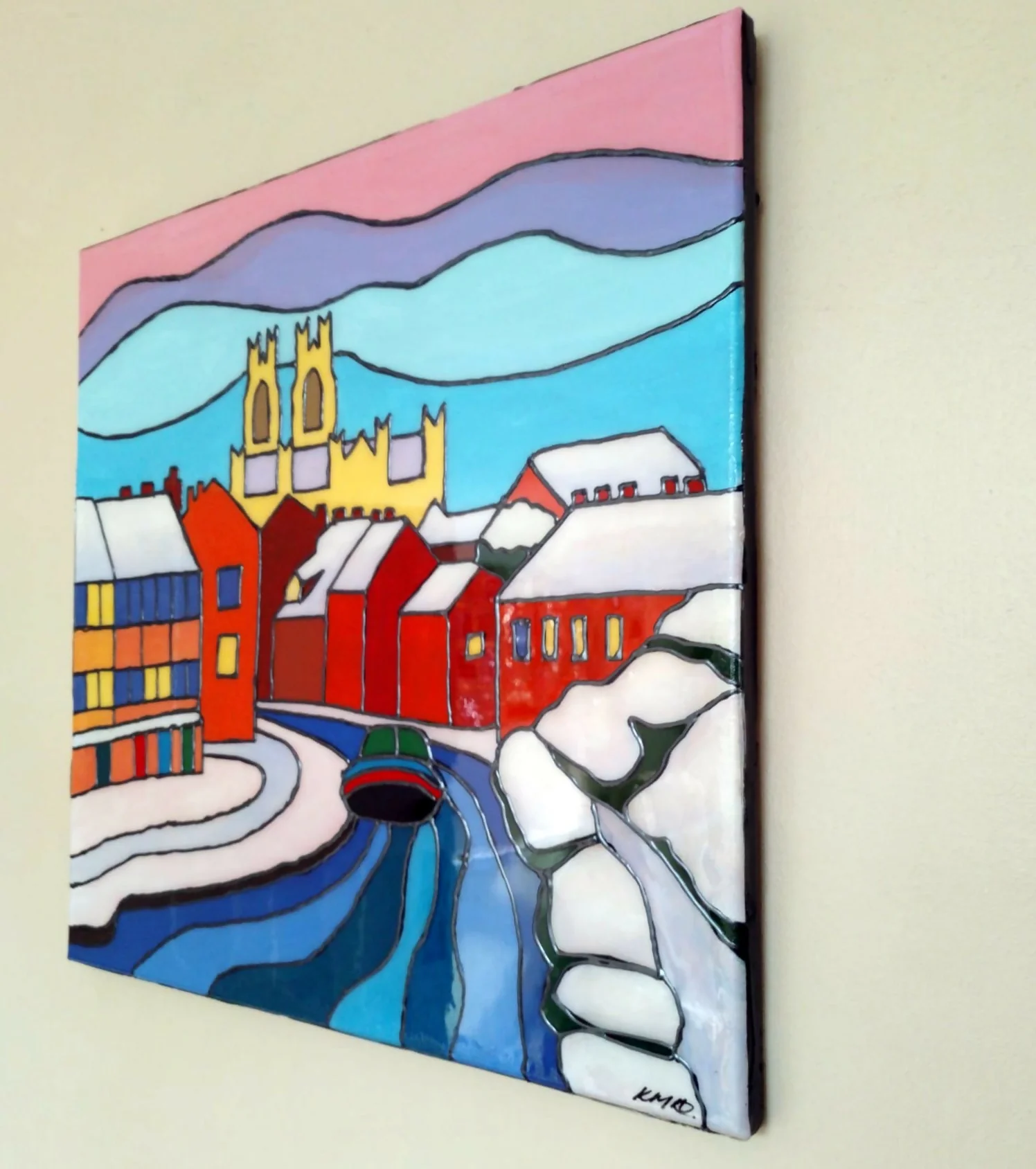 Original Painting - Beckside In Snow - Image 2