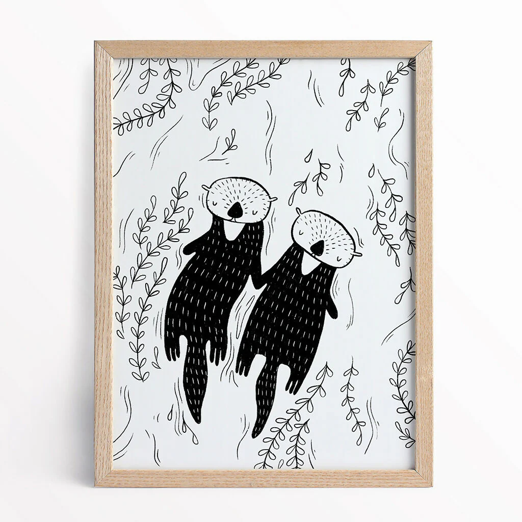 Otters Love - A5/A4 Print