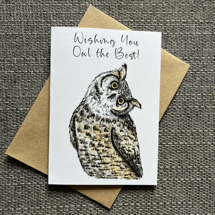 Owl The Best Greetings Card - Image 2