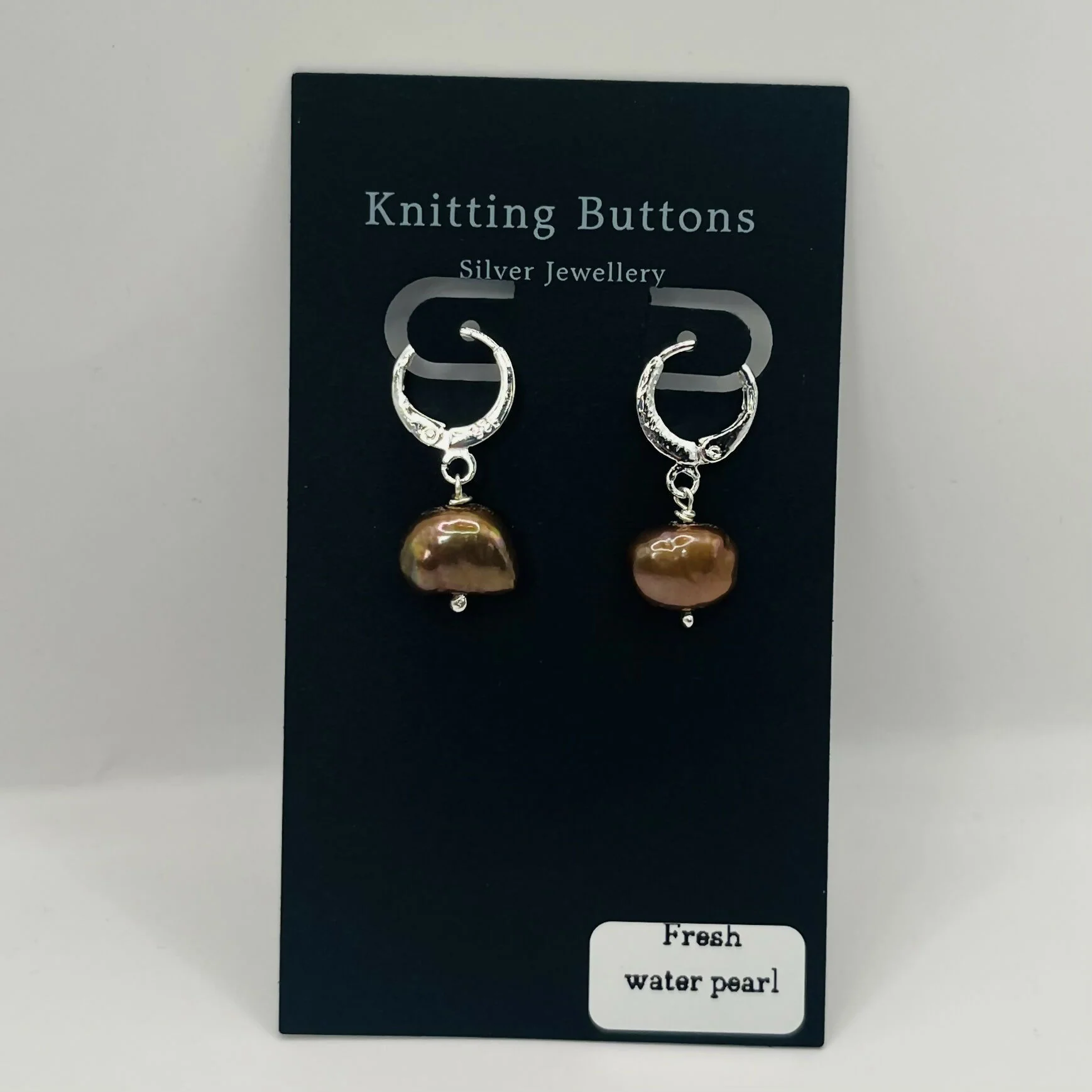 Pearl Huggie Earrings - Image 5
